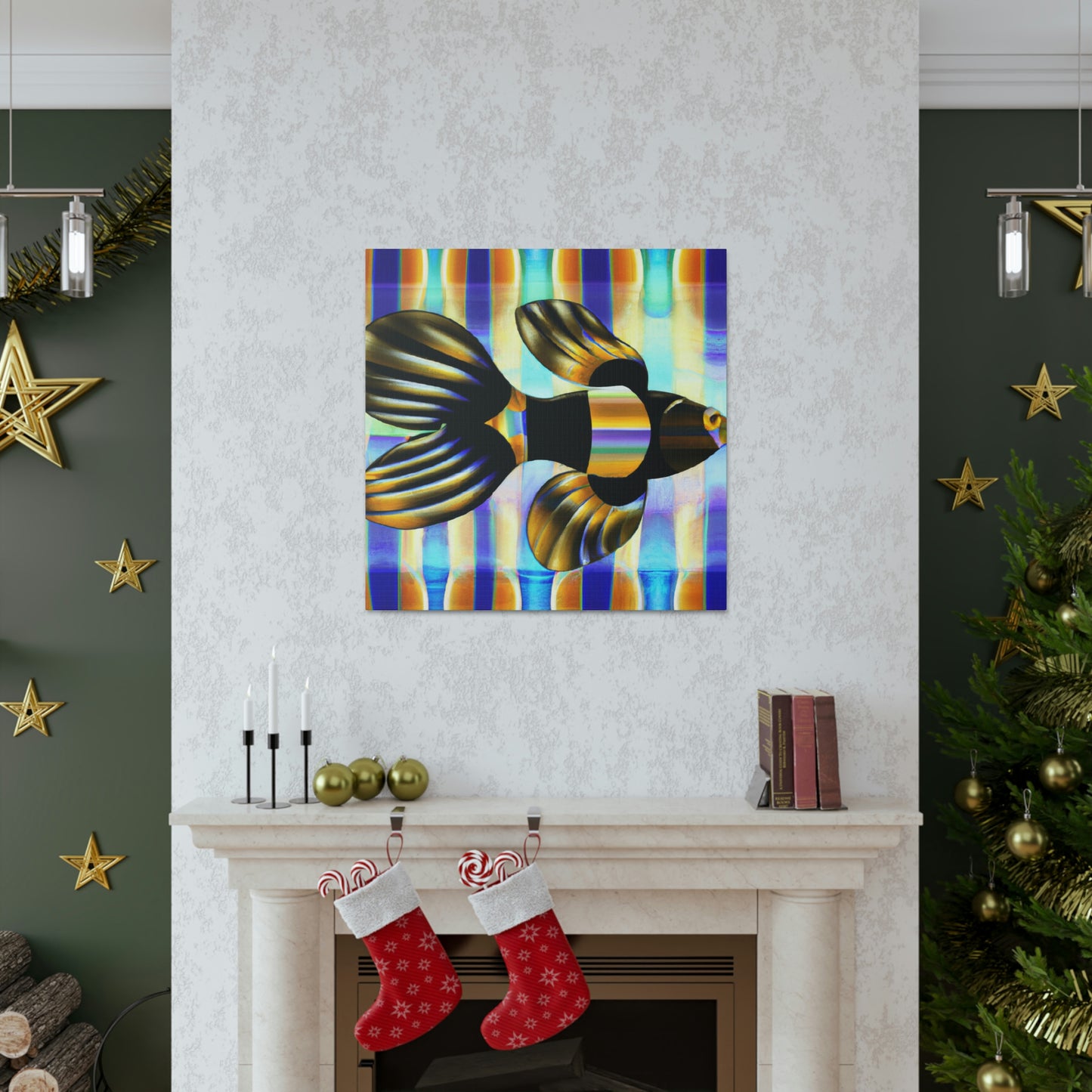 Glimmering Guppy Splendour - Canvas