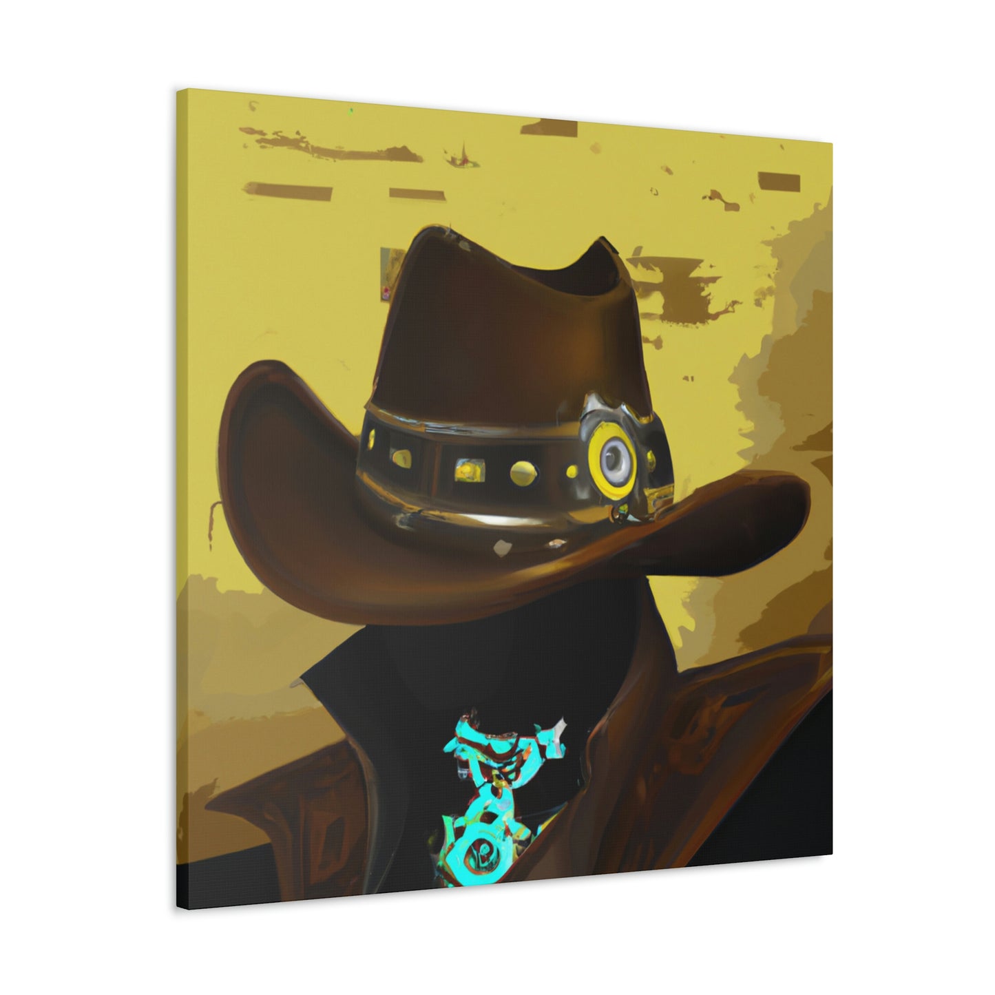 Cowboy in Steampunk Gear - Canvas