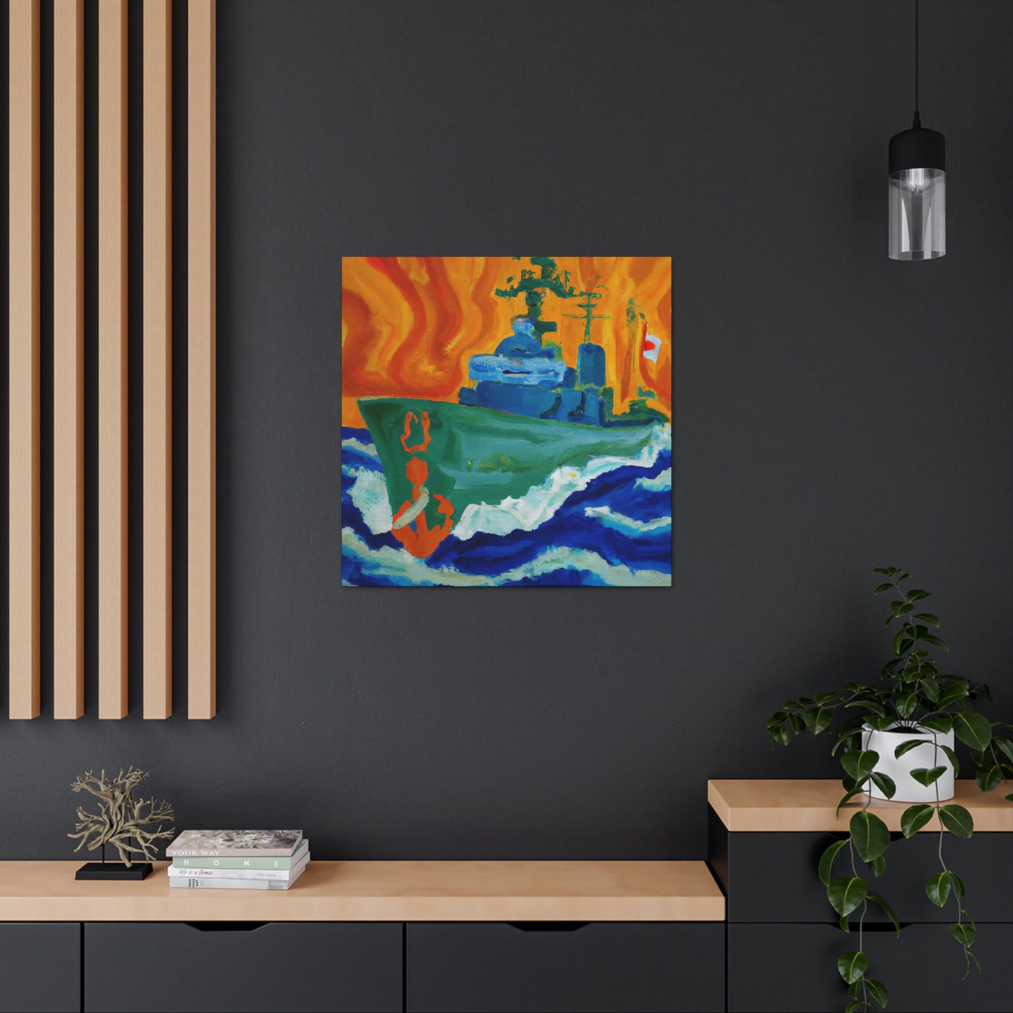 Marine Fauvist Sunset - Canvas