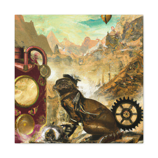 Puma in Steampunk Boon - Canvas