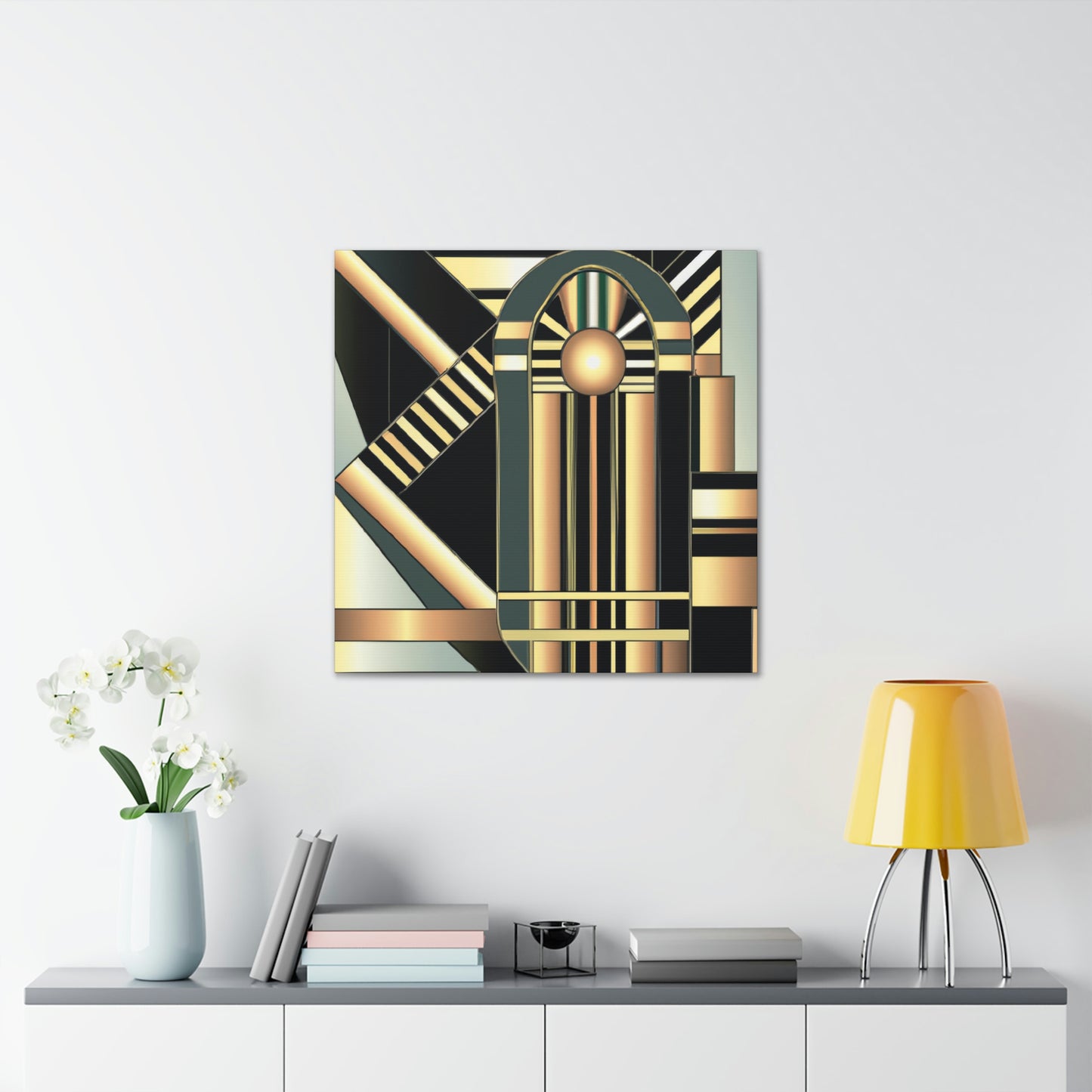 "Striking Art Deco Glory" - Canvas