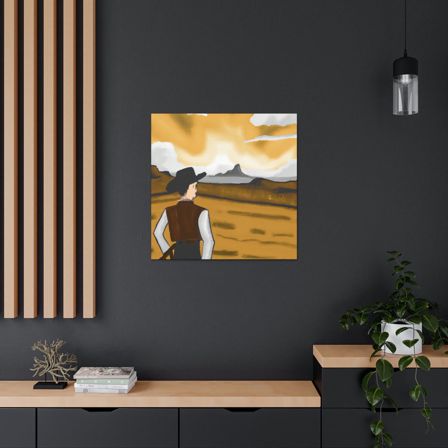 Rancher in Reflection - Canvas