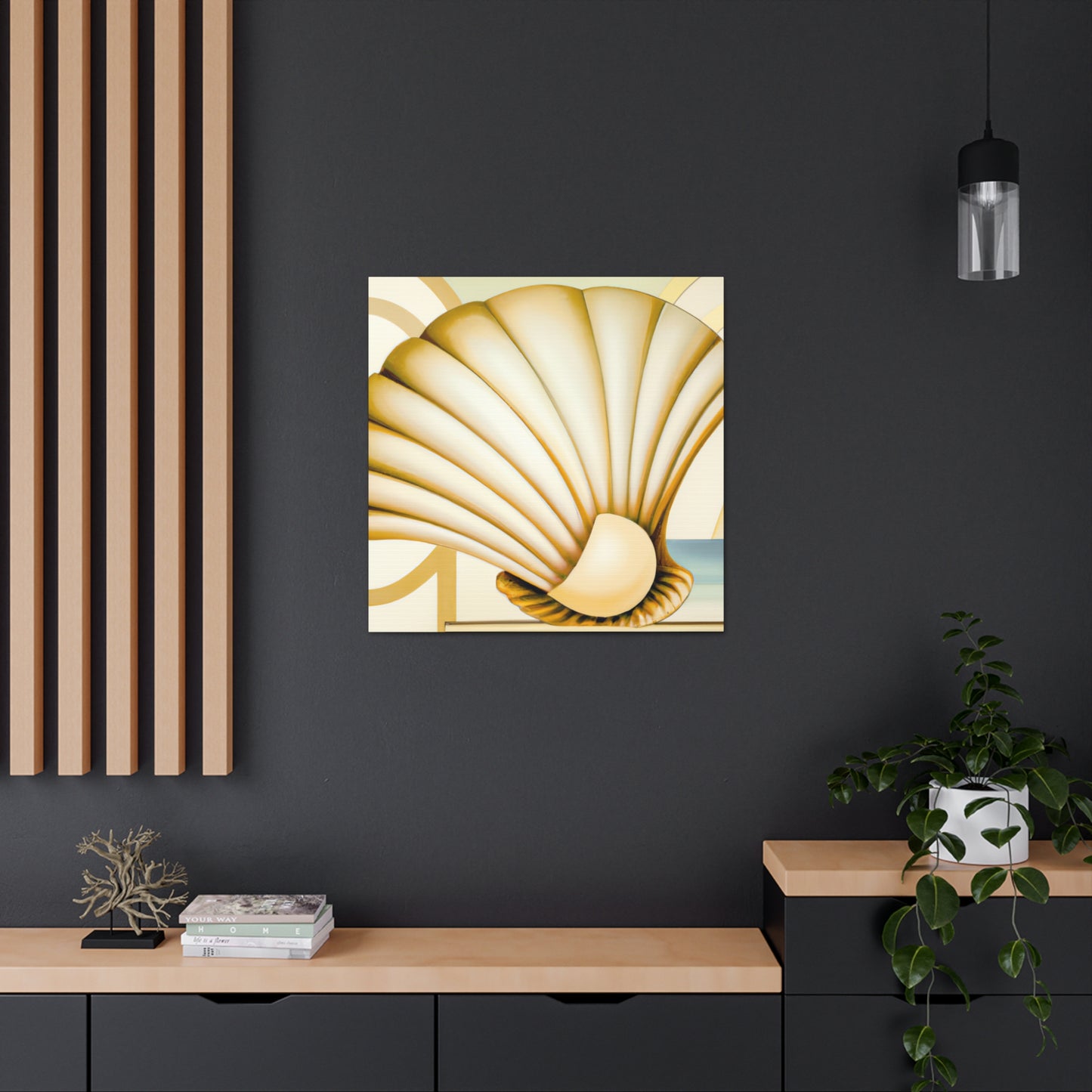 Glimmering Clam Sunset - Canvas