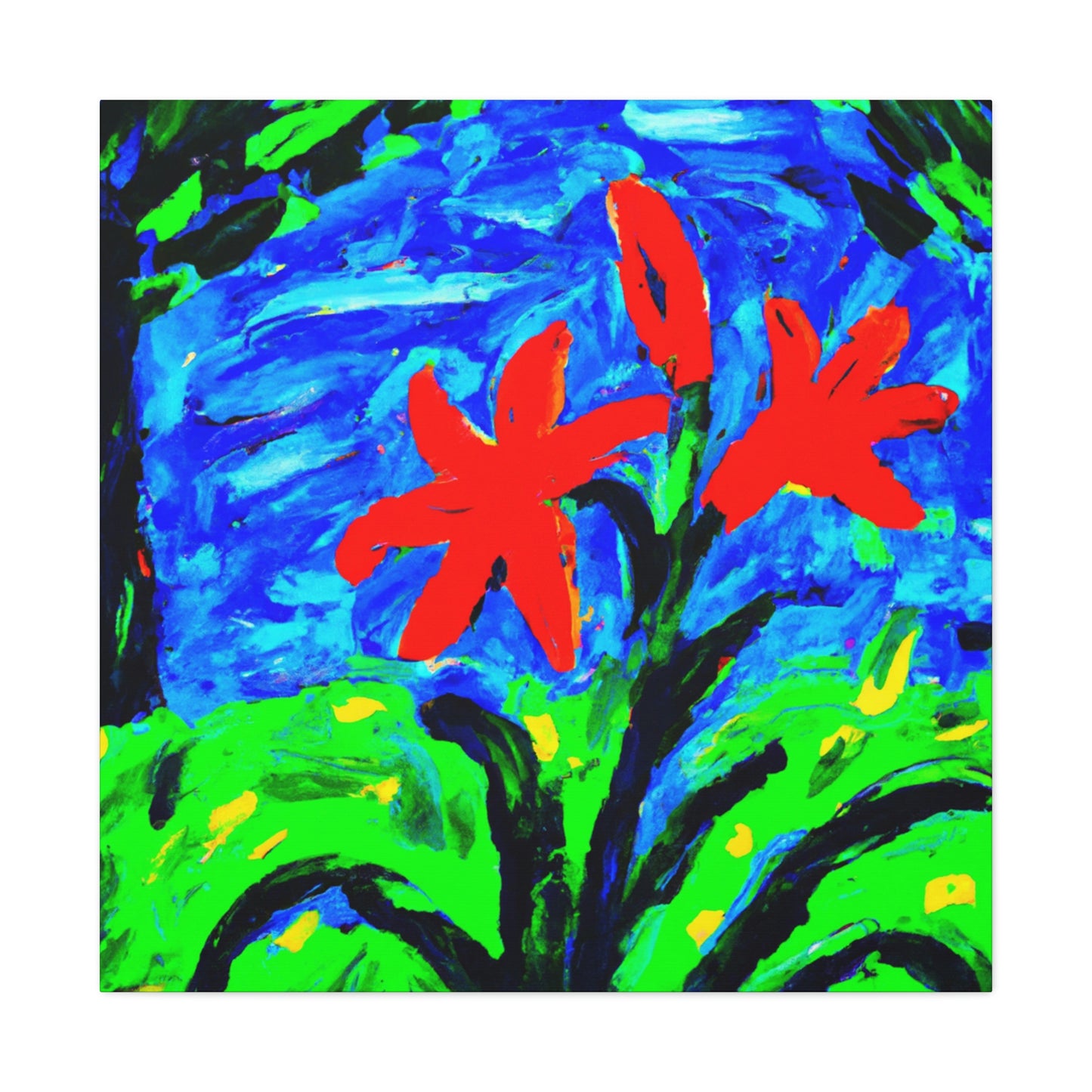 Lily in Expressionism - Canvas