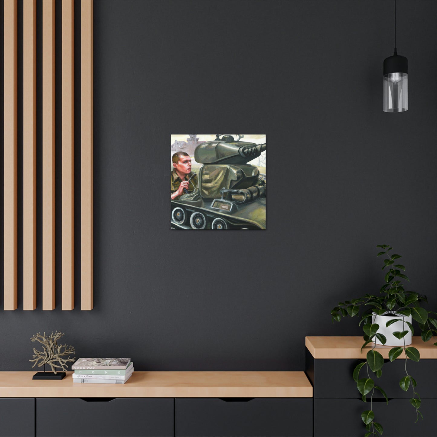 "Tank Operator Dreamscape" - Canvas