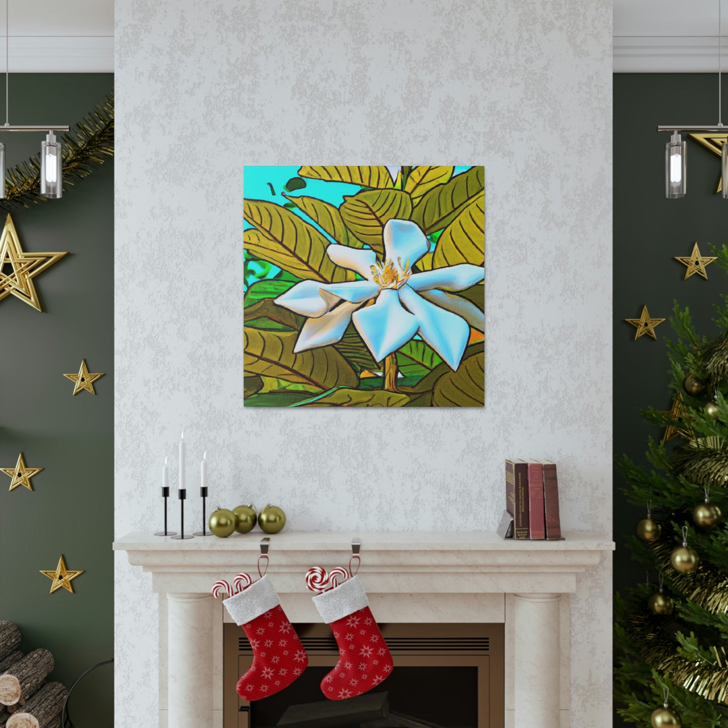 Gardenia Pop Pop Art - Canvas