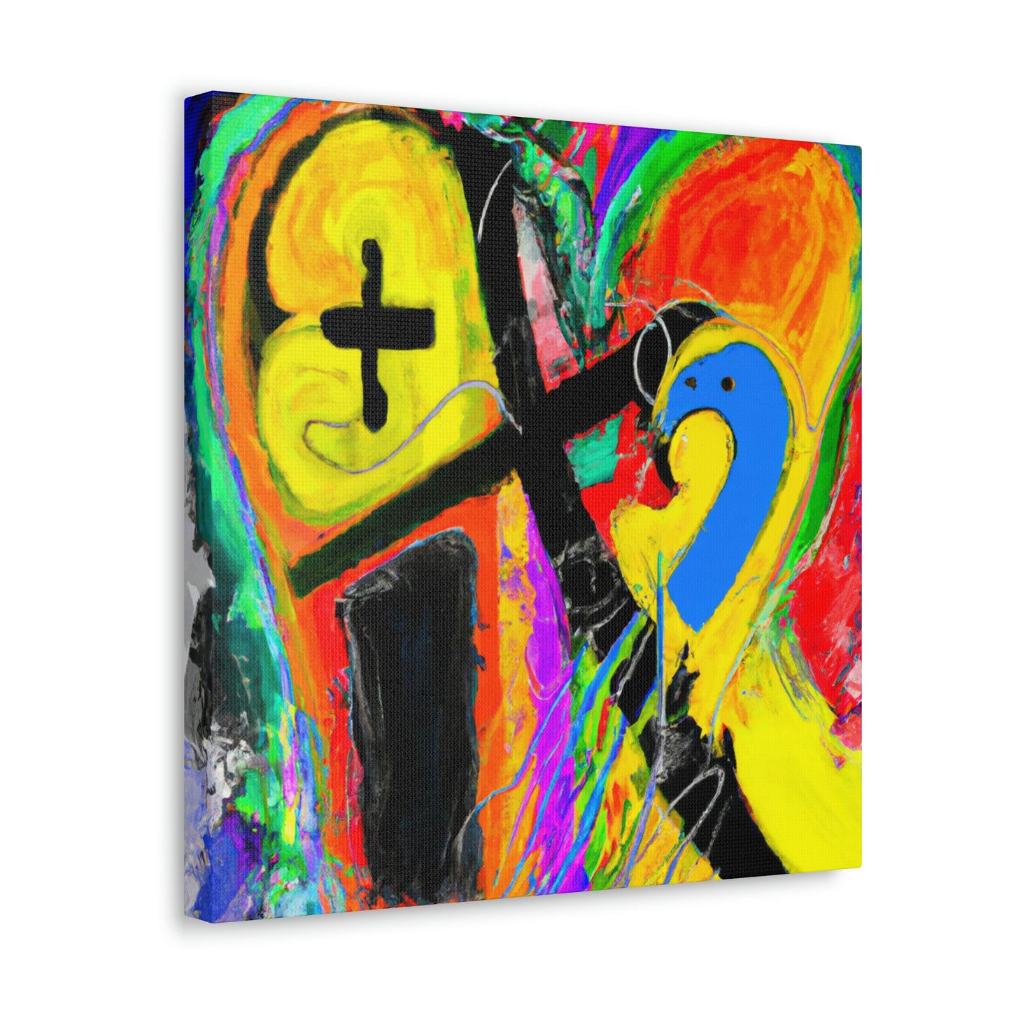 Love's Rainbow Embrace - Canvas