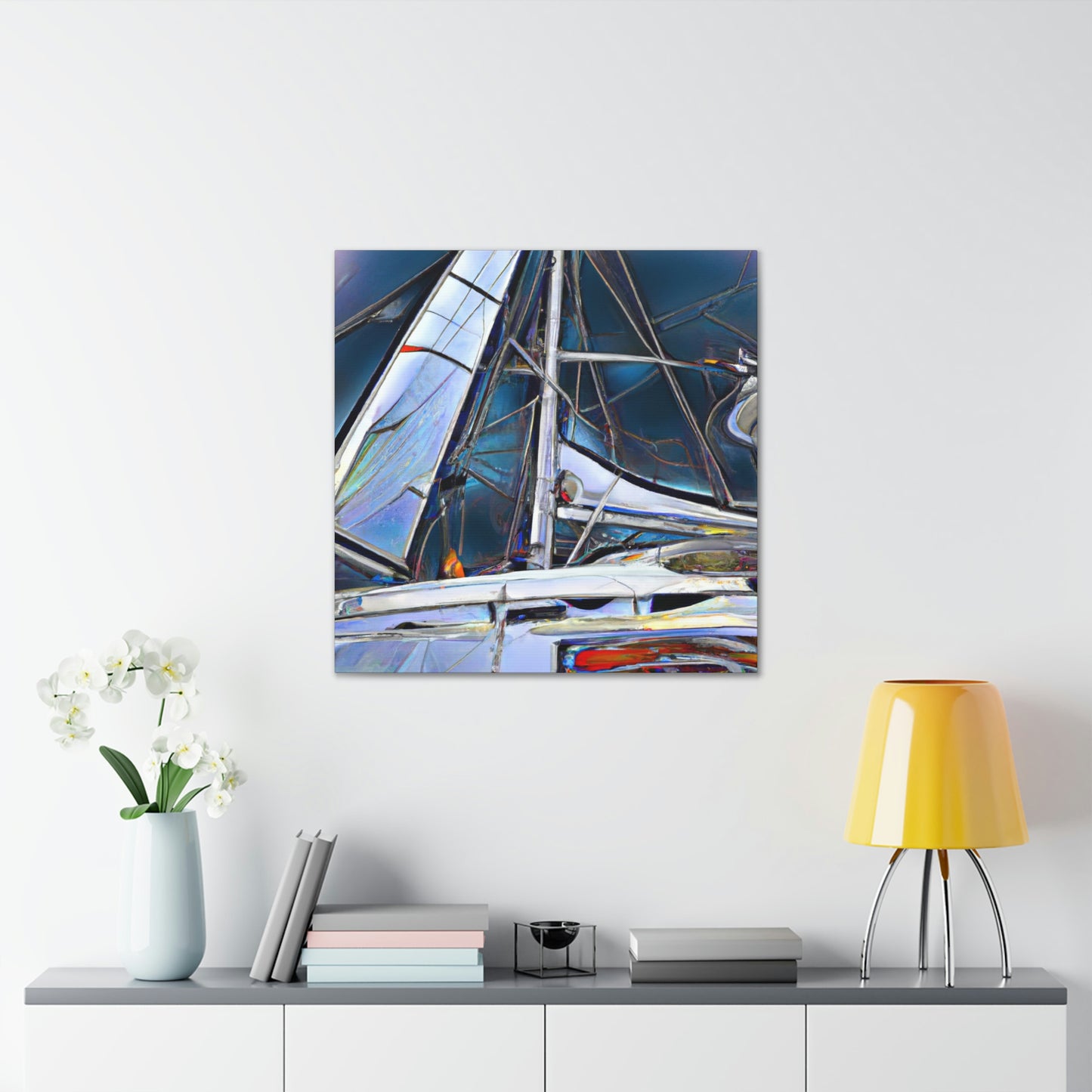 "Yacht on the Horizon" - Canvas