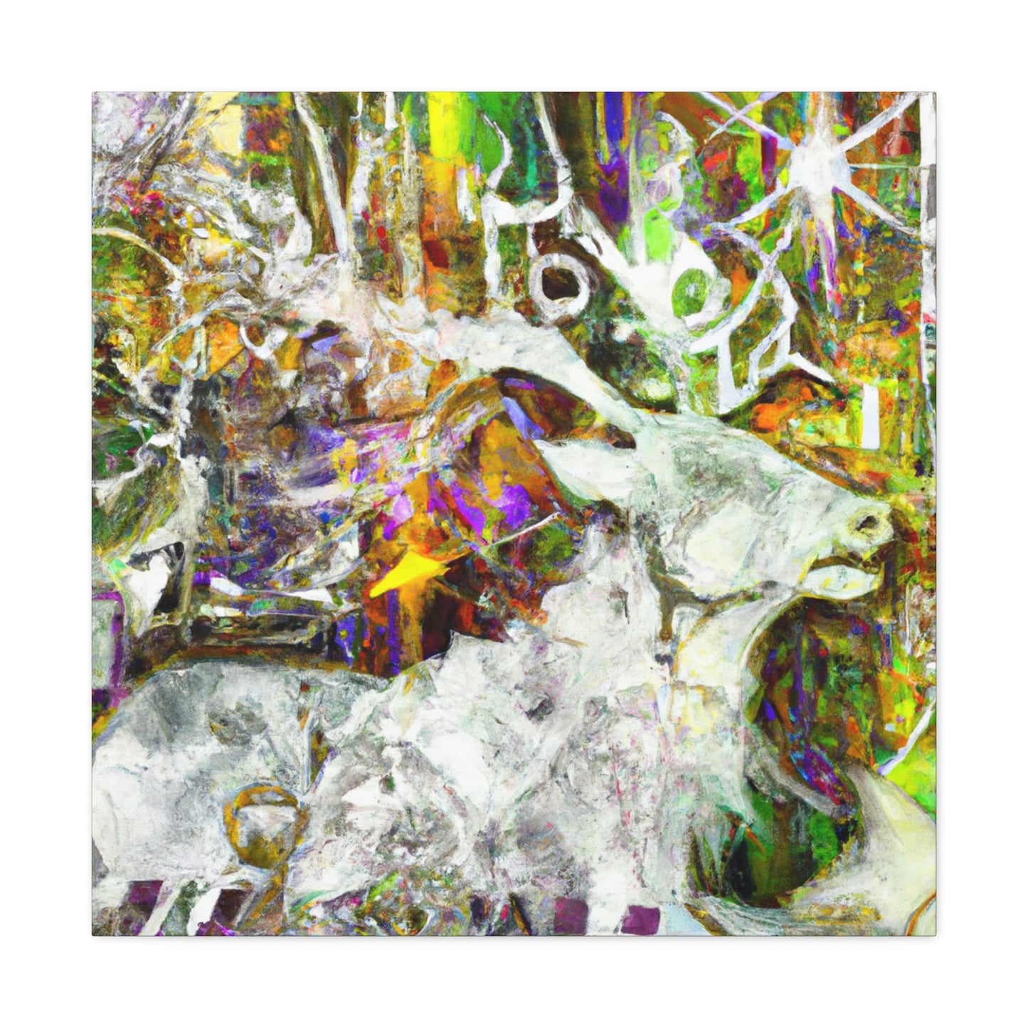 Reindeer in Flux - Canvas