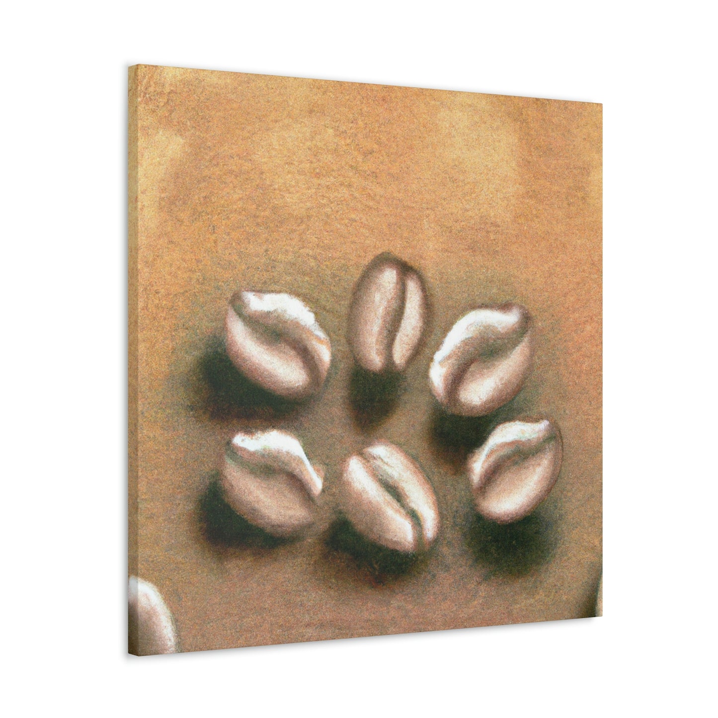 "Coffee Beans: Art Deco" - Canvas