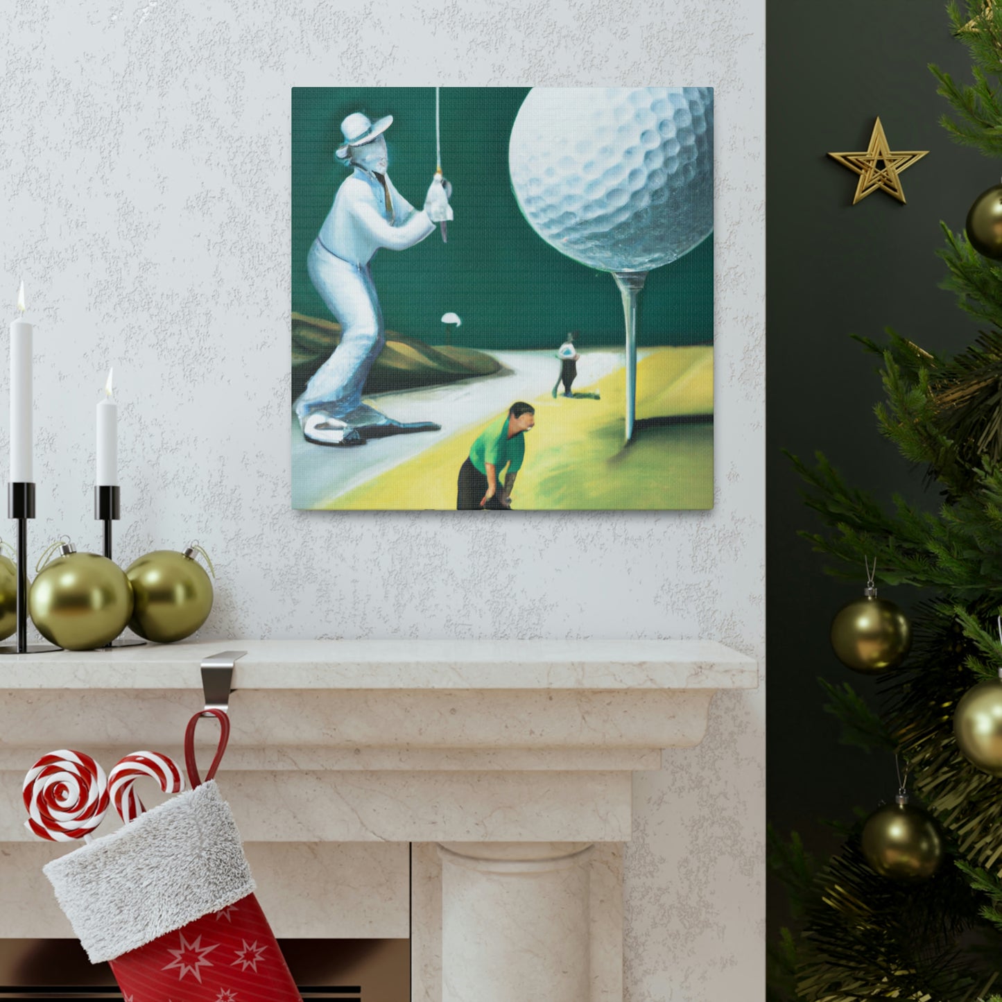 Golfing Through Dreamland - Canvas