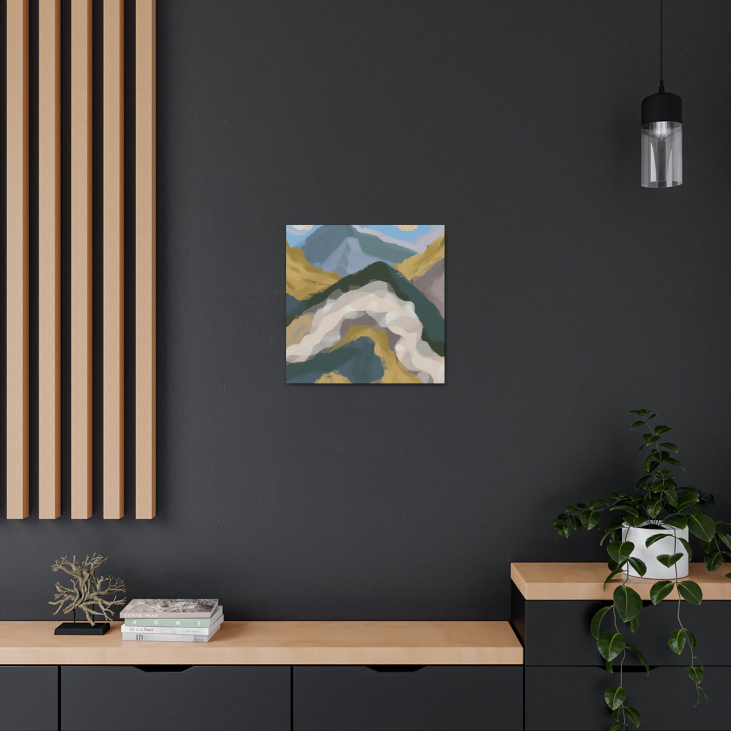 Mountain Majesty Abstract - Canvas