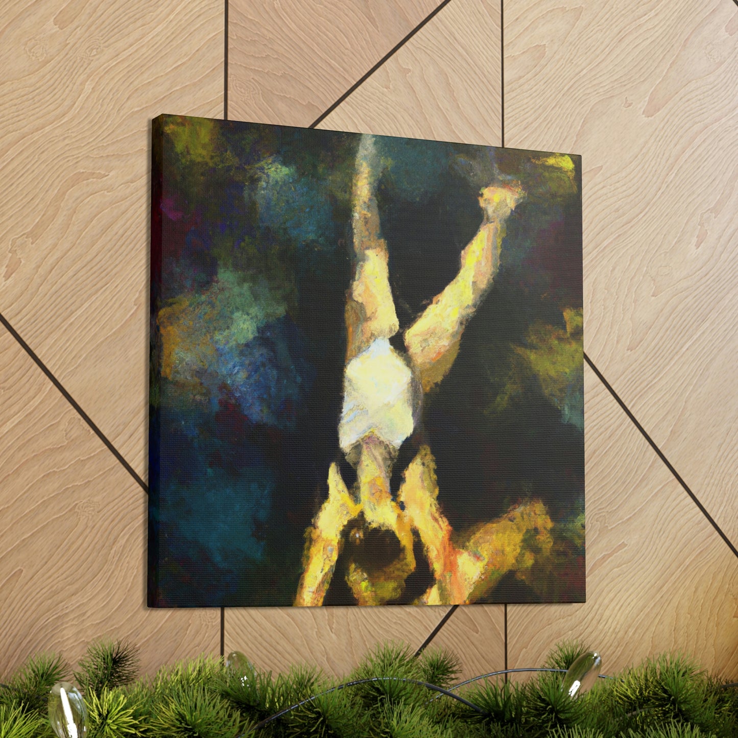 "Gymnasts in Motion" - Canvas