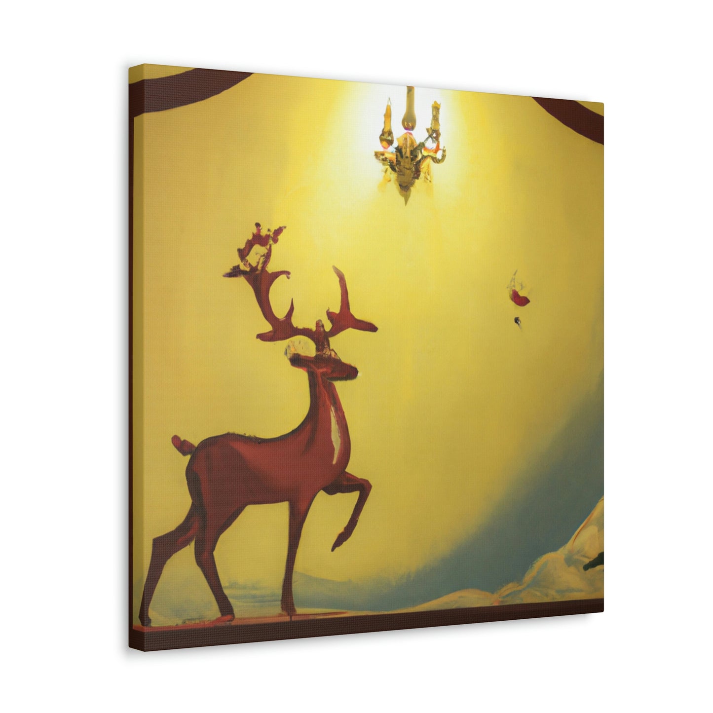 "Reindeer Art Deco" - Canvas