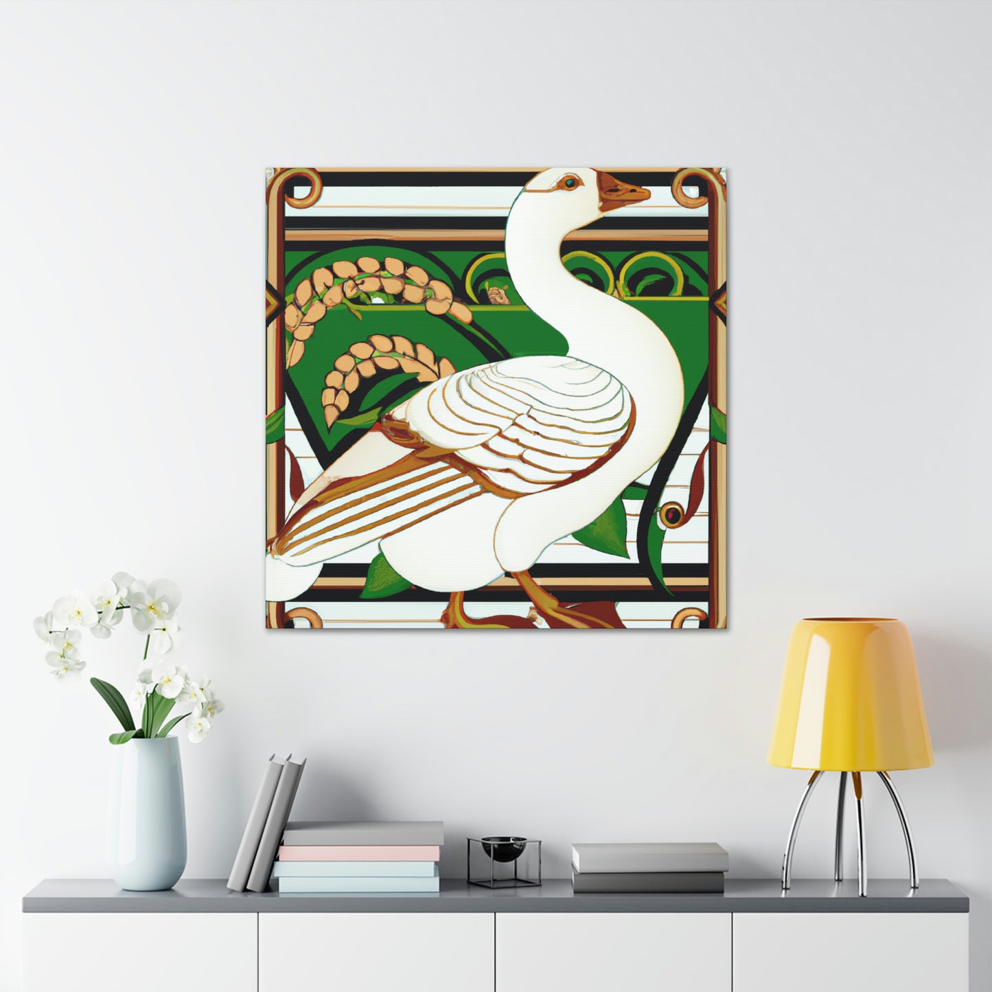 "Goose of Art Nouveau" - Canvas