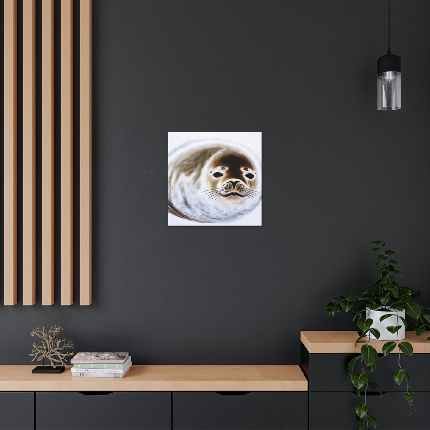 Harp Seal Slumbering - Canvas