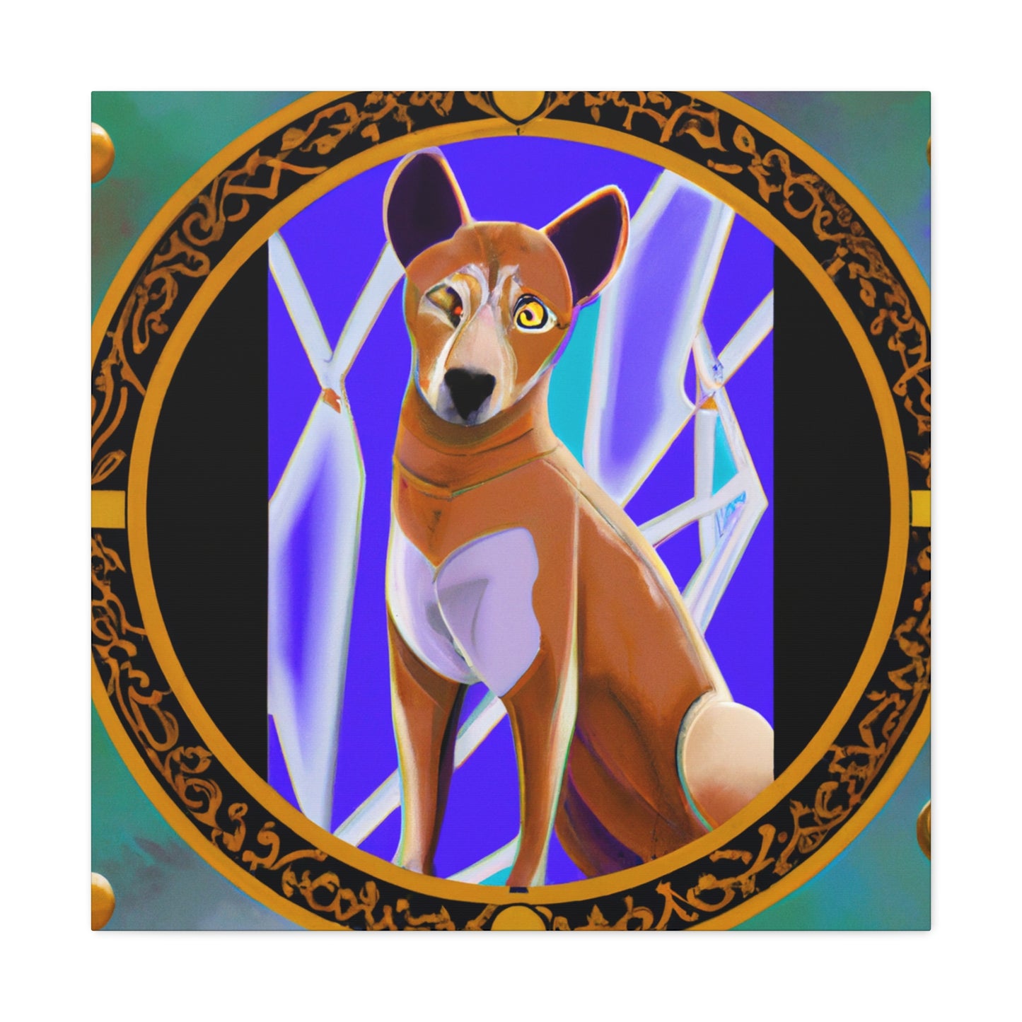 "Dhole's Deco Gleam" - Canvas