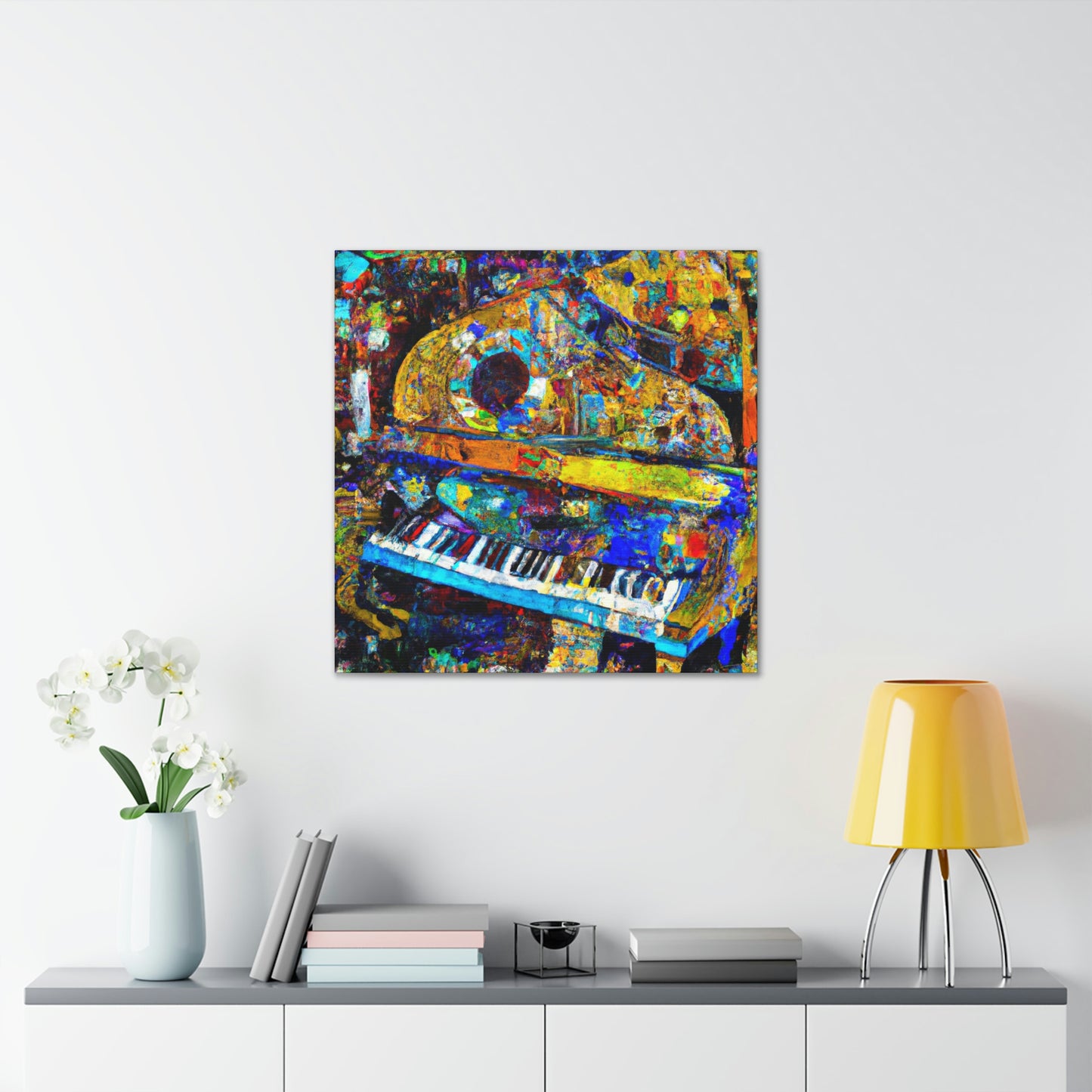 "Piano in Expressionism" - Canvas