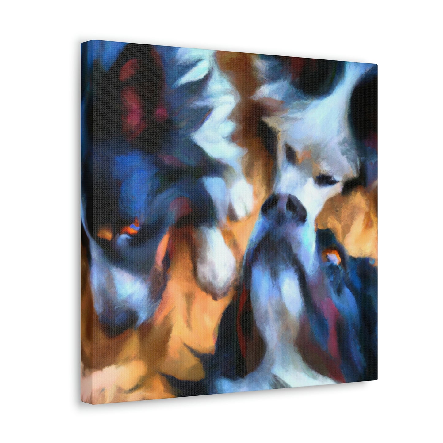 "Border Collie Expressionism" - Canvas