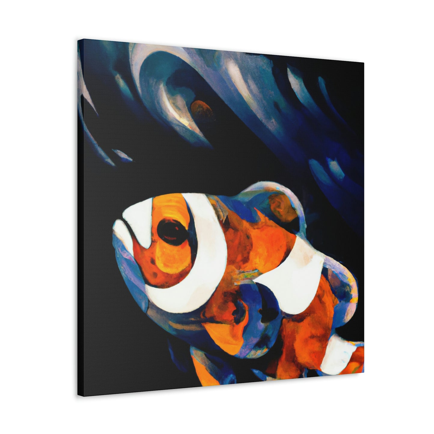 "Clownfish in Abstraction" - Canvas