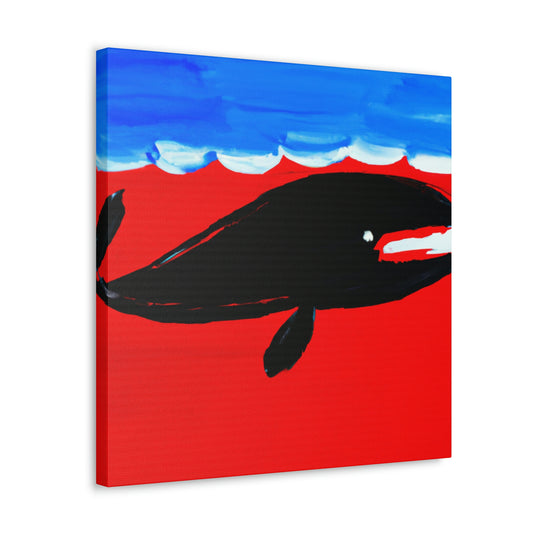 "Whale's minimal grace" - Canvas