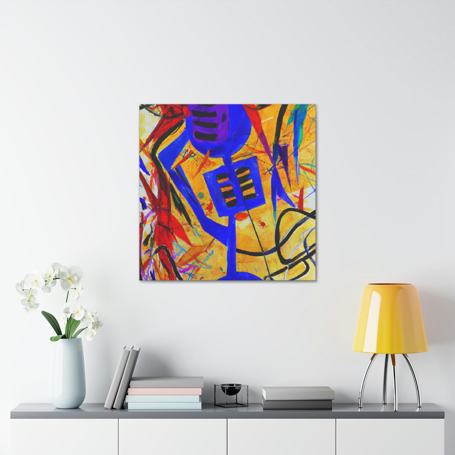 "Mic Singing Melodies" - Canvas