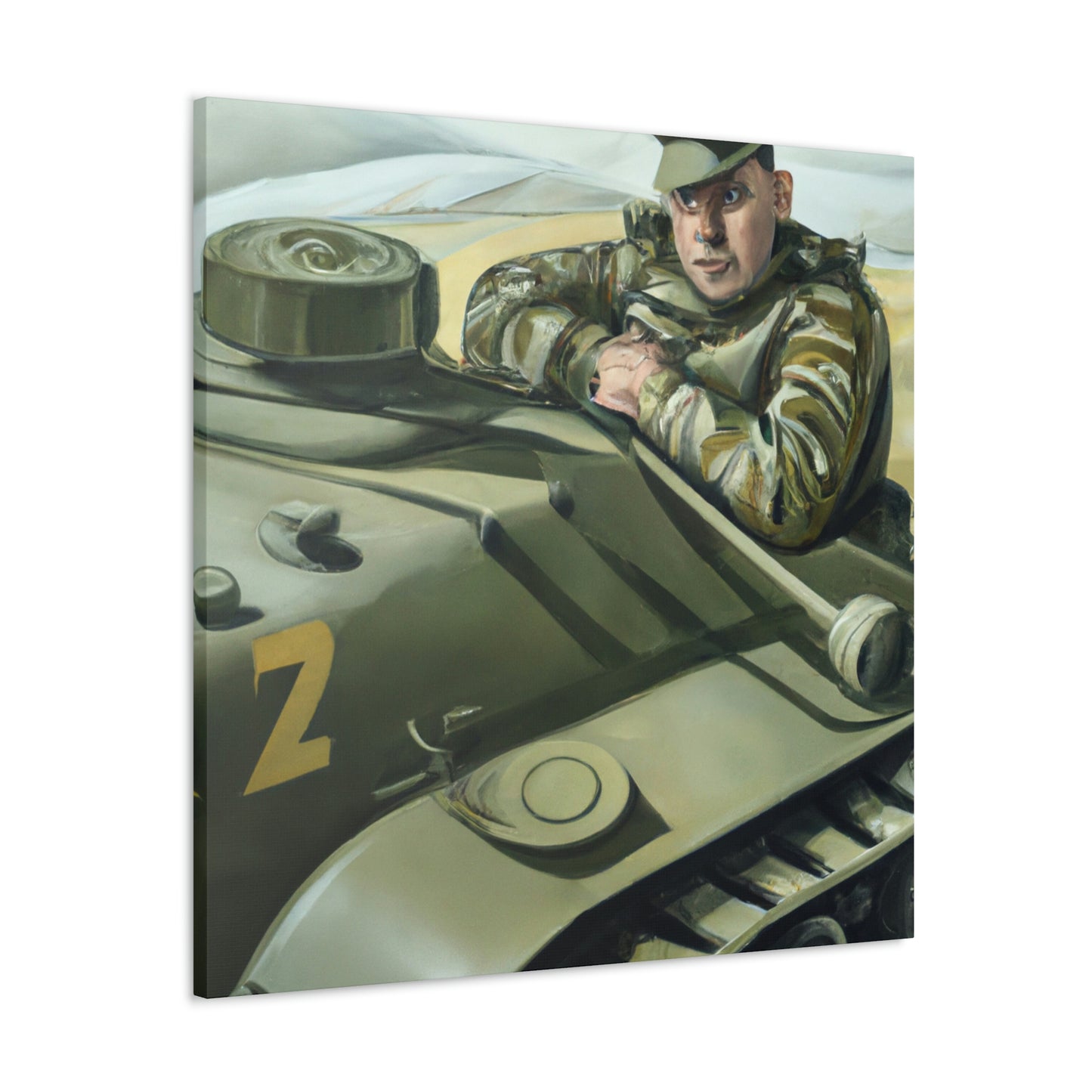 Tank Operator Courage - Canvas