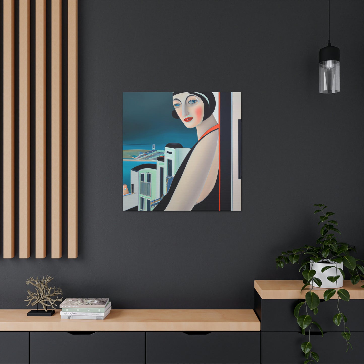 Majestic Art Deco Sun - Canvas