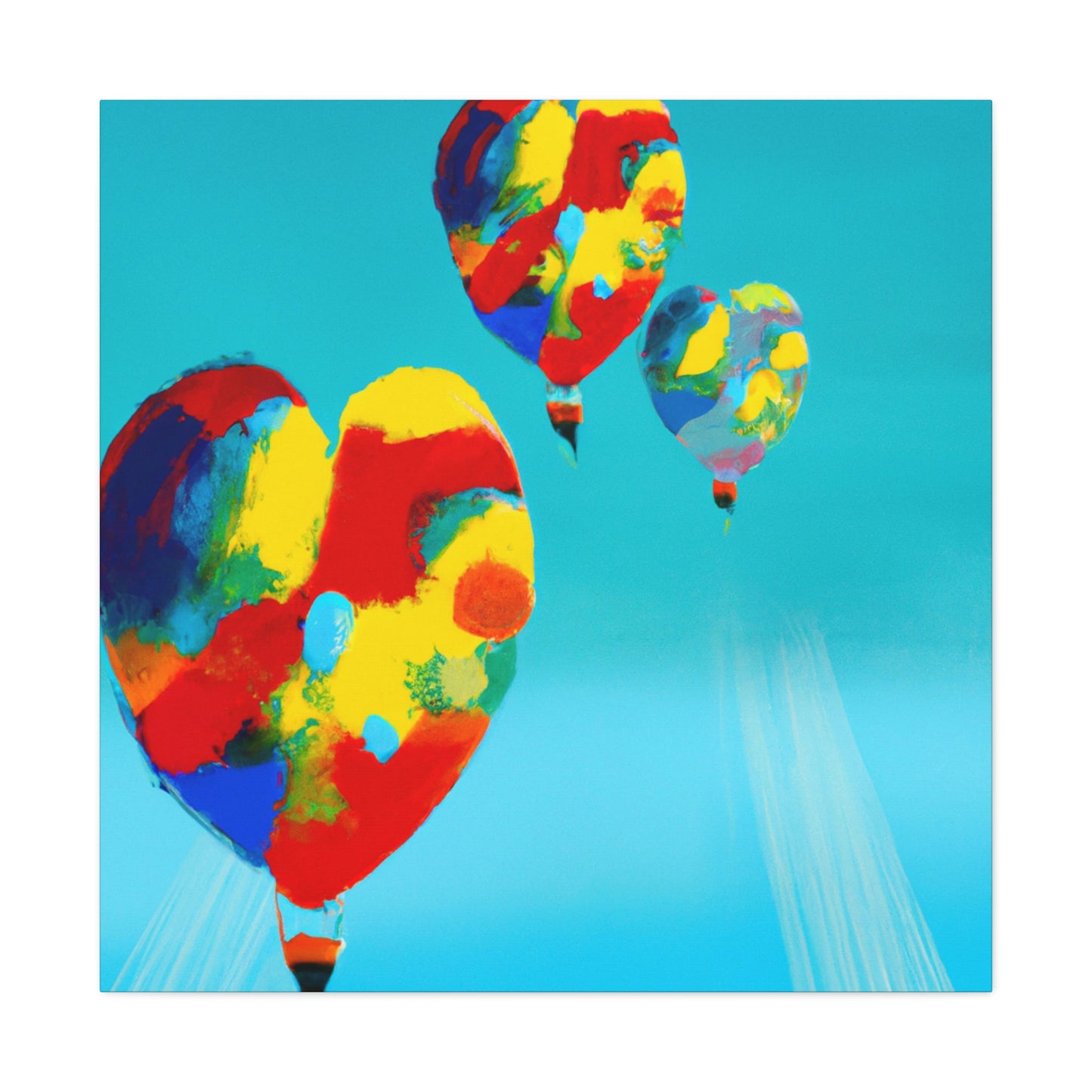 "Skyward Flight of Balloons" - Canvas