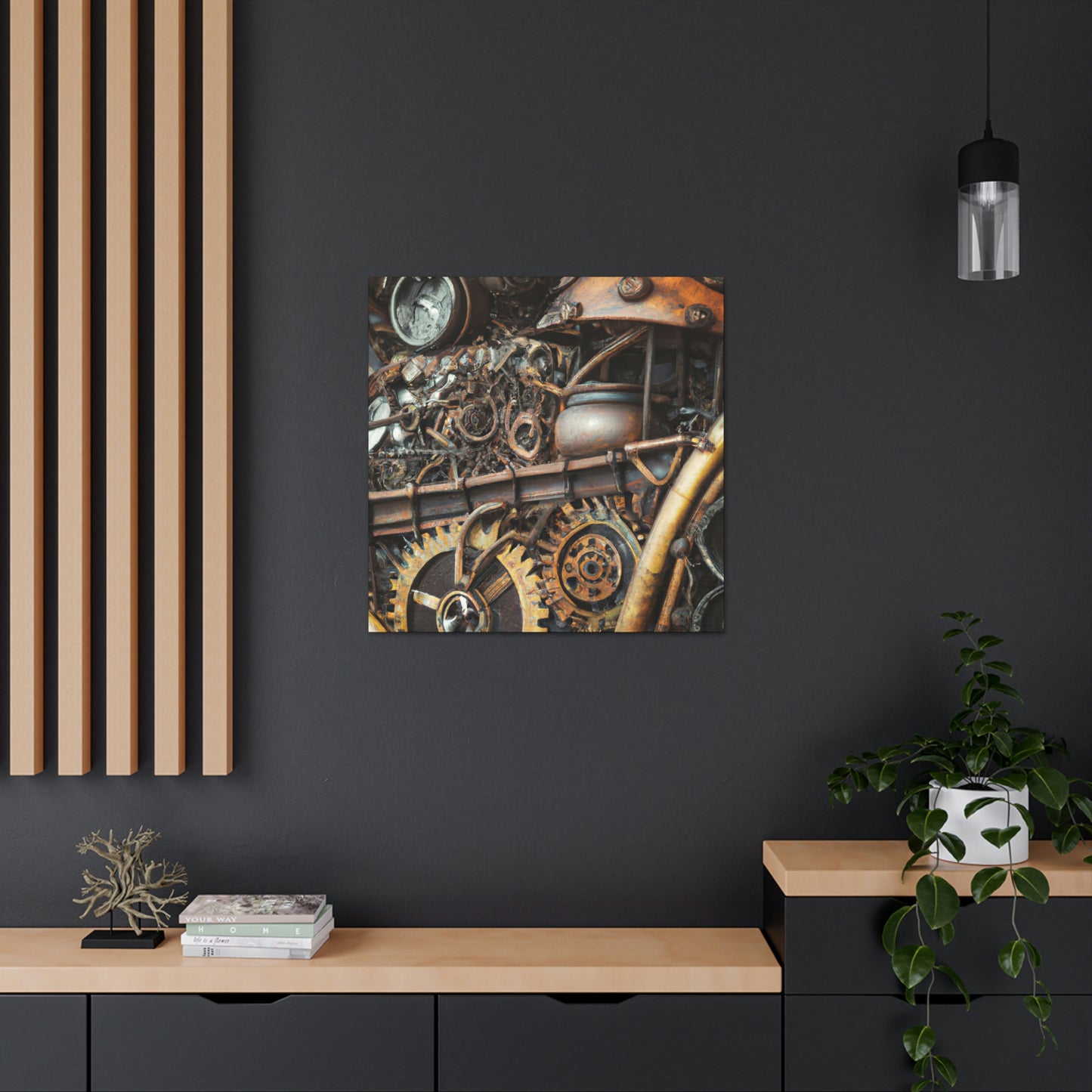 Gilded Clockwork Wonders - Canvas