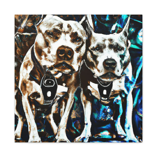 "Pitbull Dreams Surreal" - Canvas