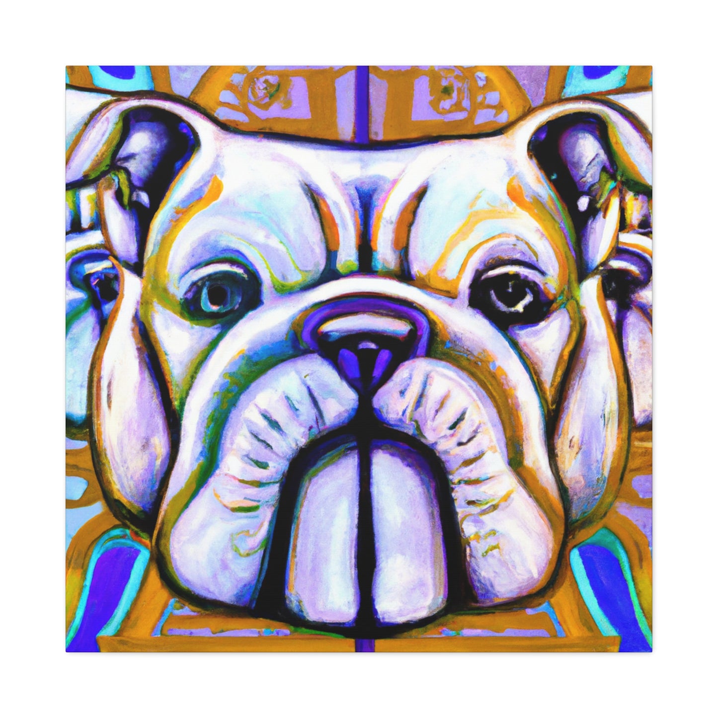 "Bulldog's Deco Dream" - Canvas