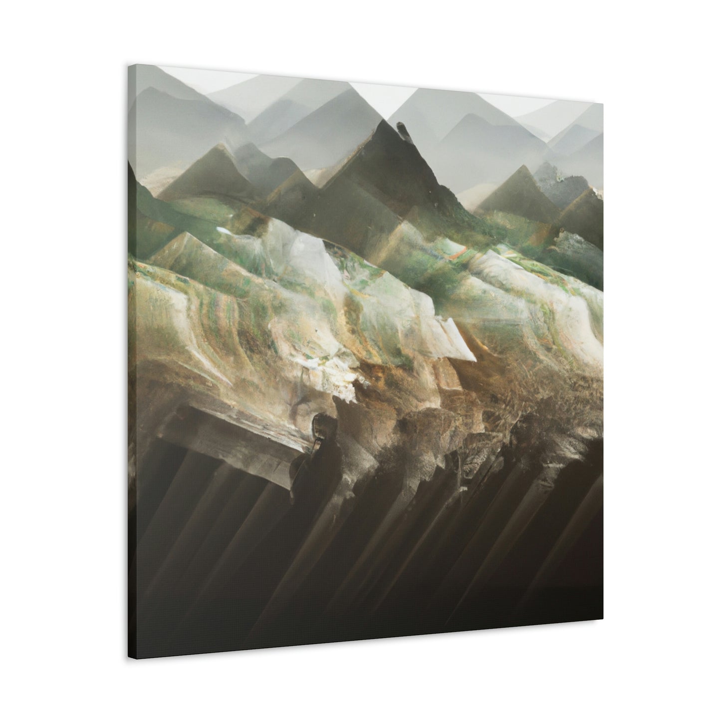 Lofty Mountain Peaks - Canvas