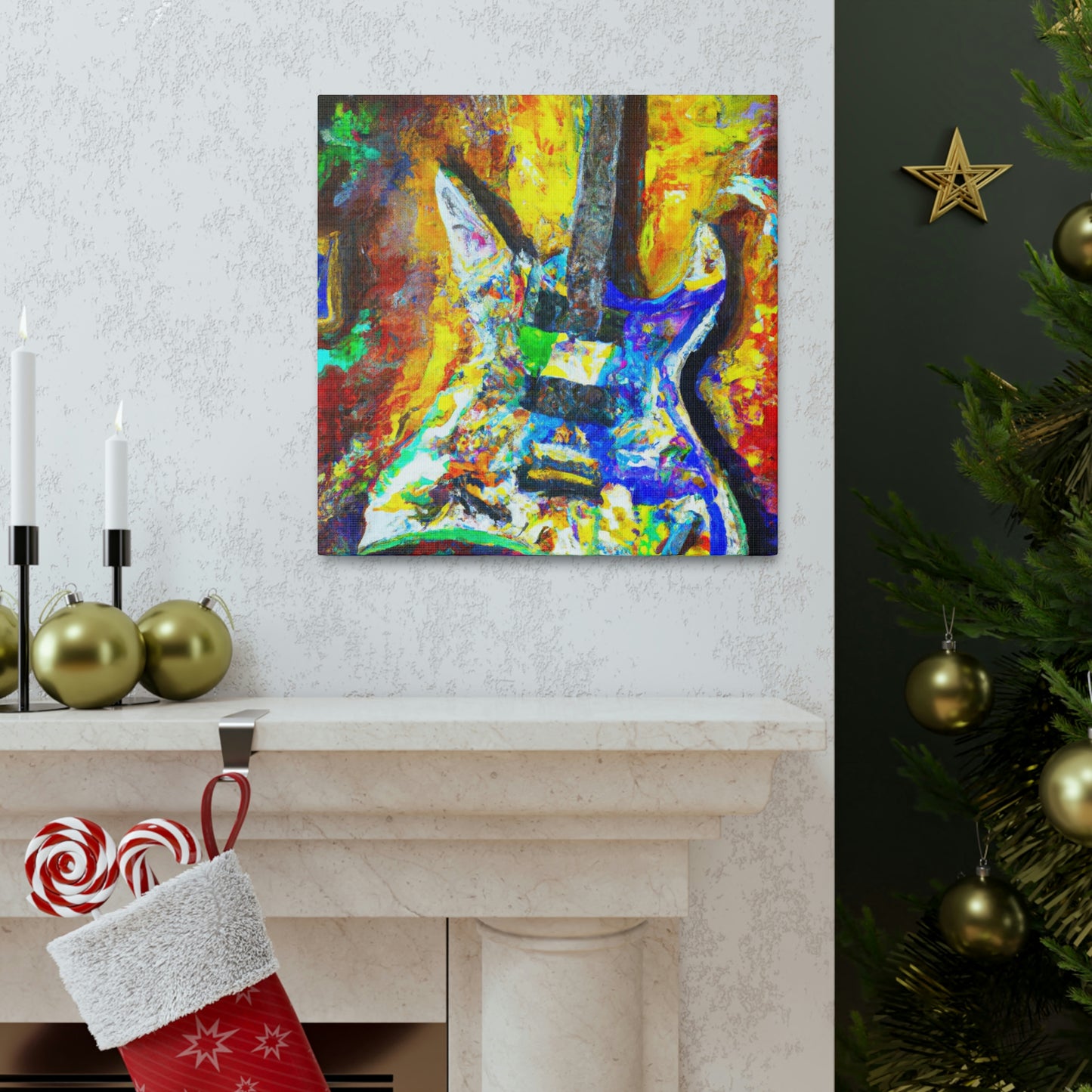 "Electric Guitar Enigma" - Canvas