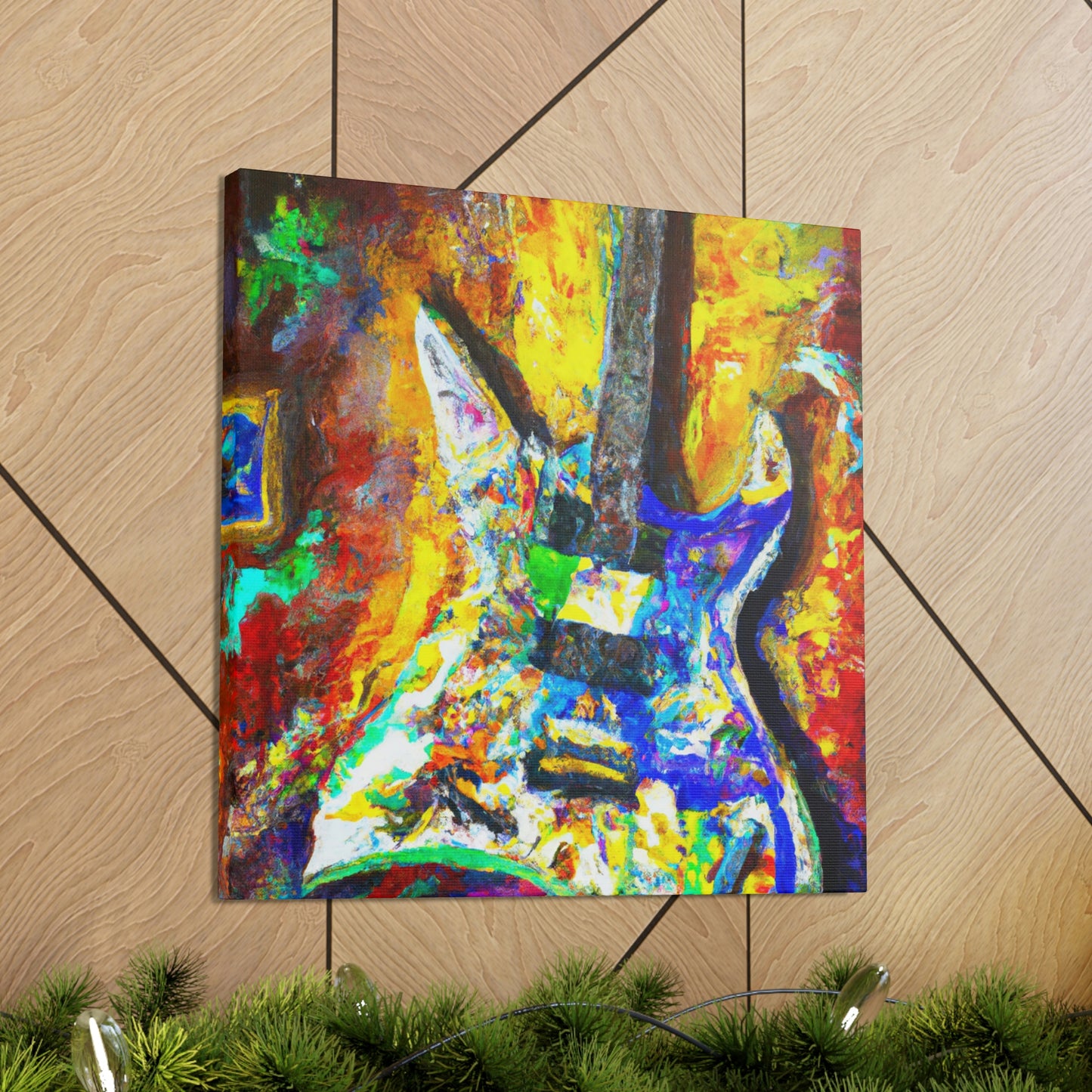 "Electric Guitar Enigma" - Canvas