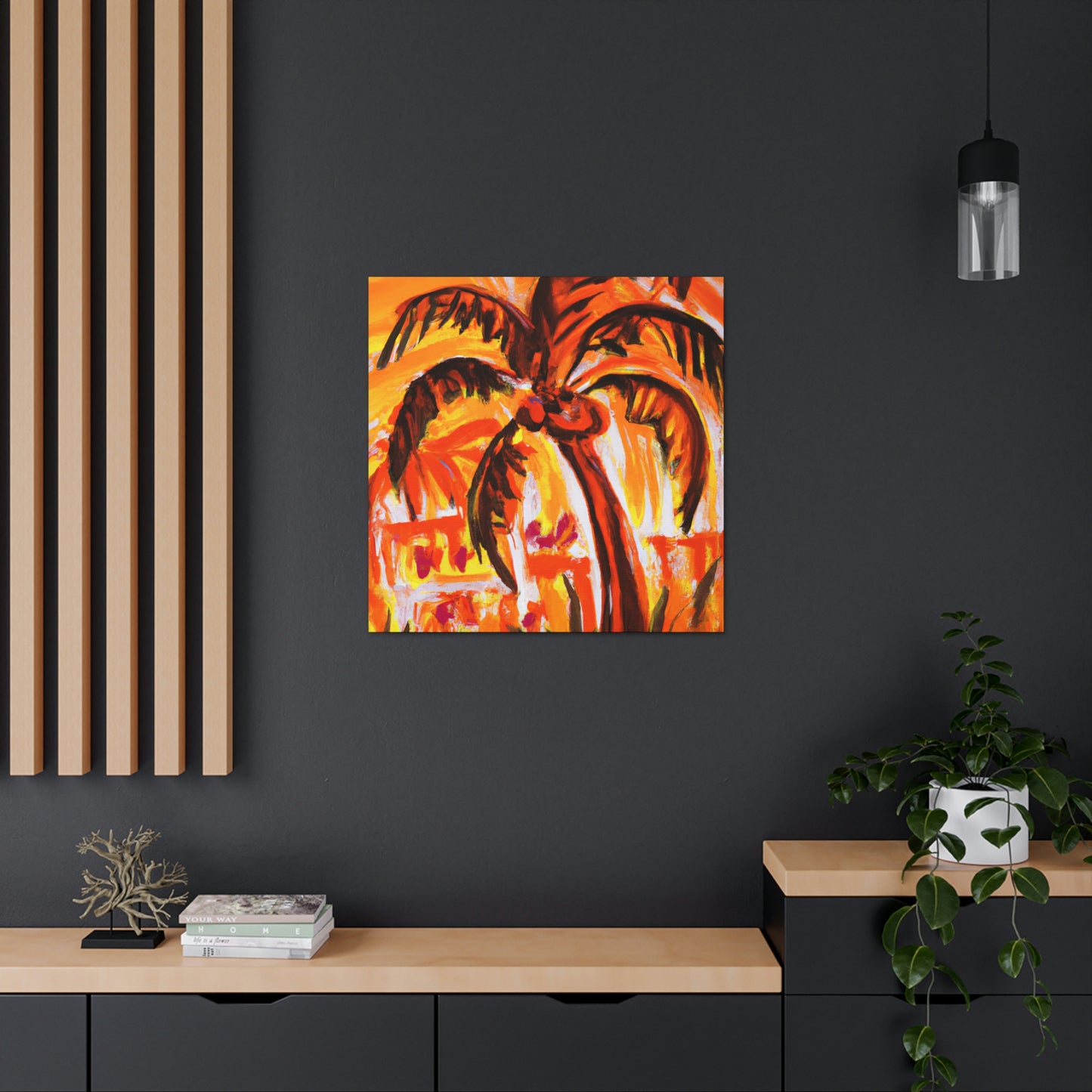 Palm in Expressionism - Canvas