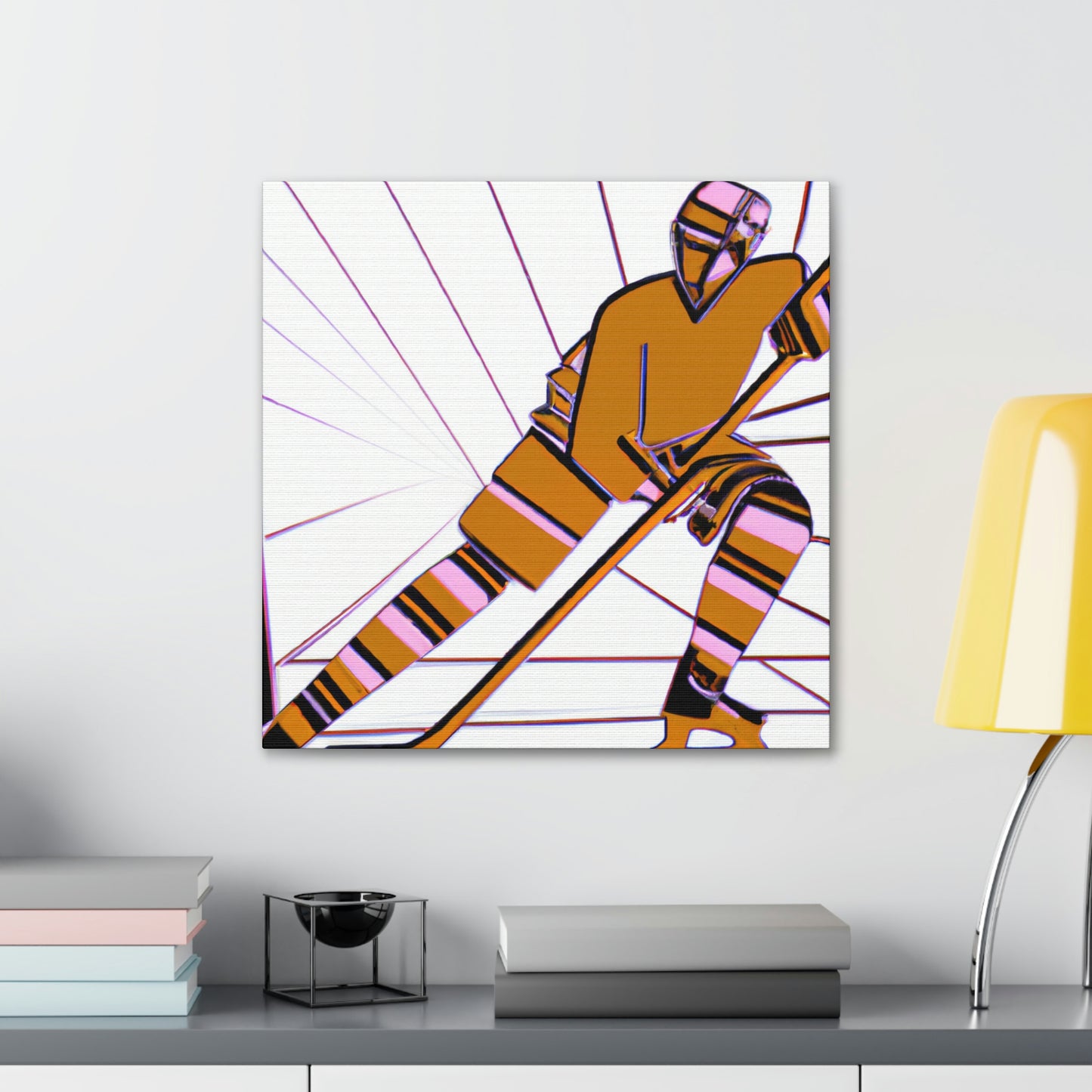 Hockey in Art Deco - Canvas