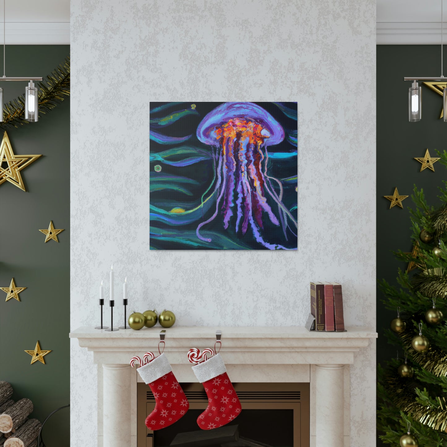 "Jellyfish Dream Streams" - Canvas