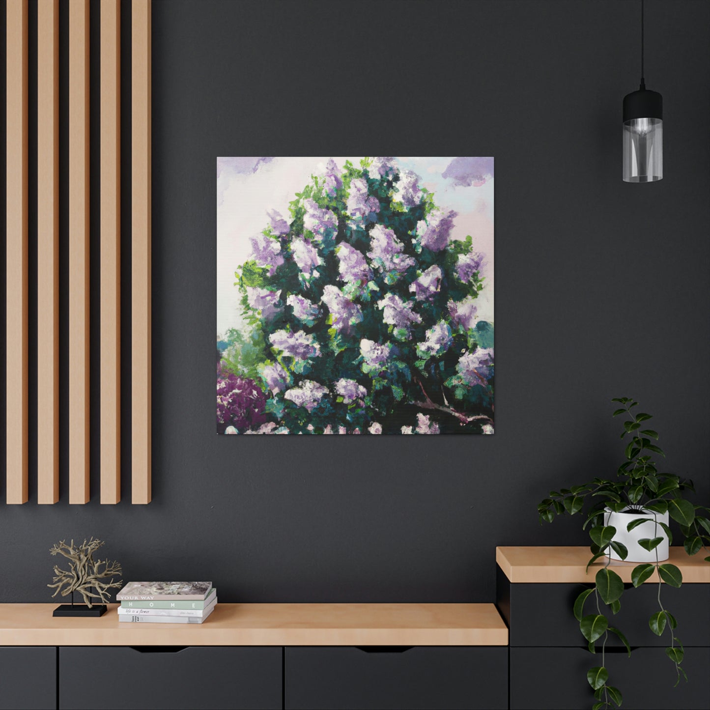 "Lilac in Abstraction" - Canvas