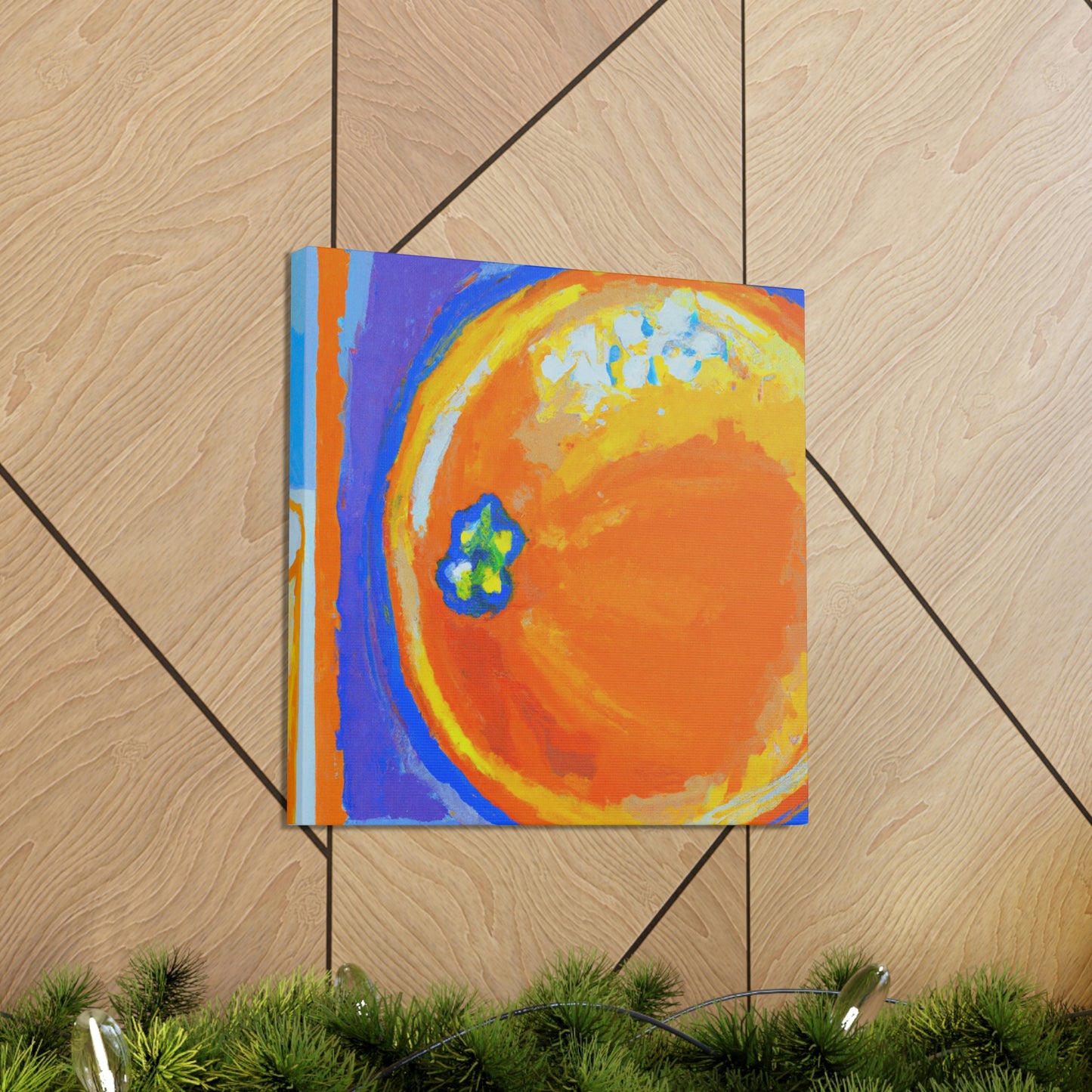 "Orange Abstract Brilliance" - Canvas