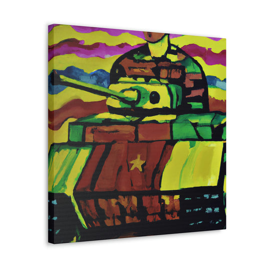 "Tank Operator in Fauvism" - Canvas