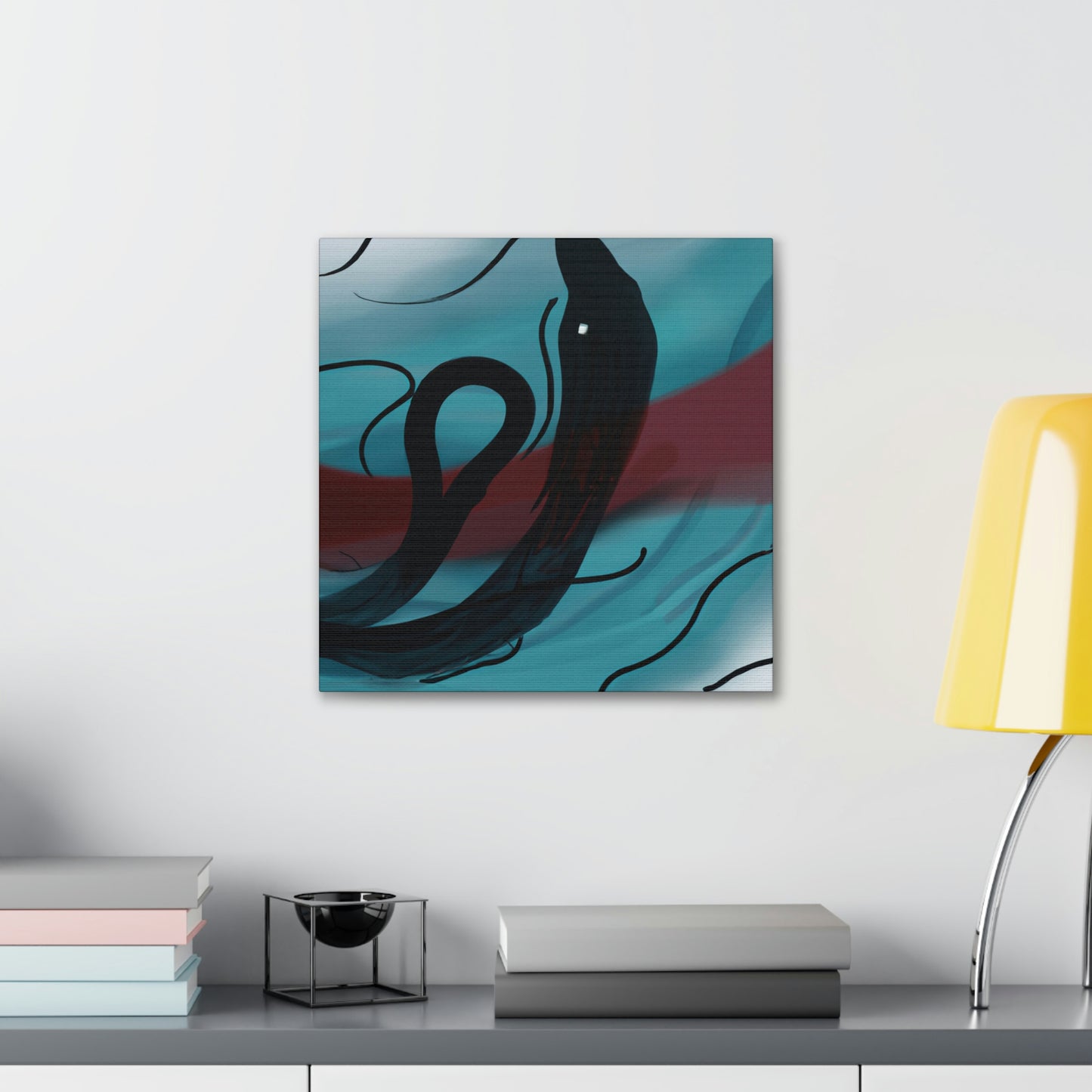 "Eels in Abstract Form" - Canvas