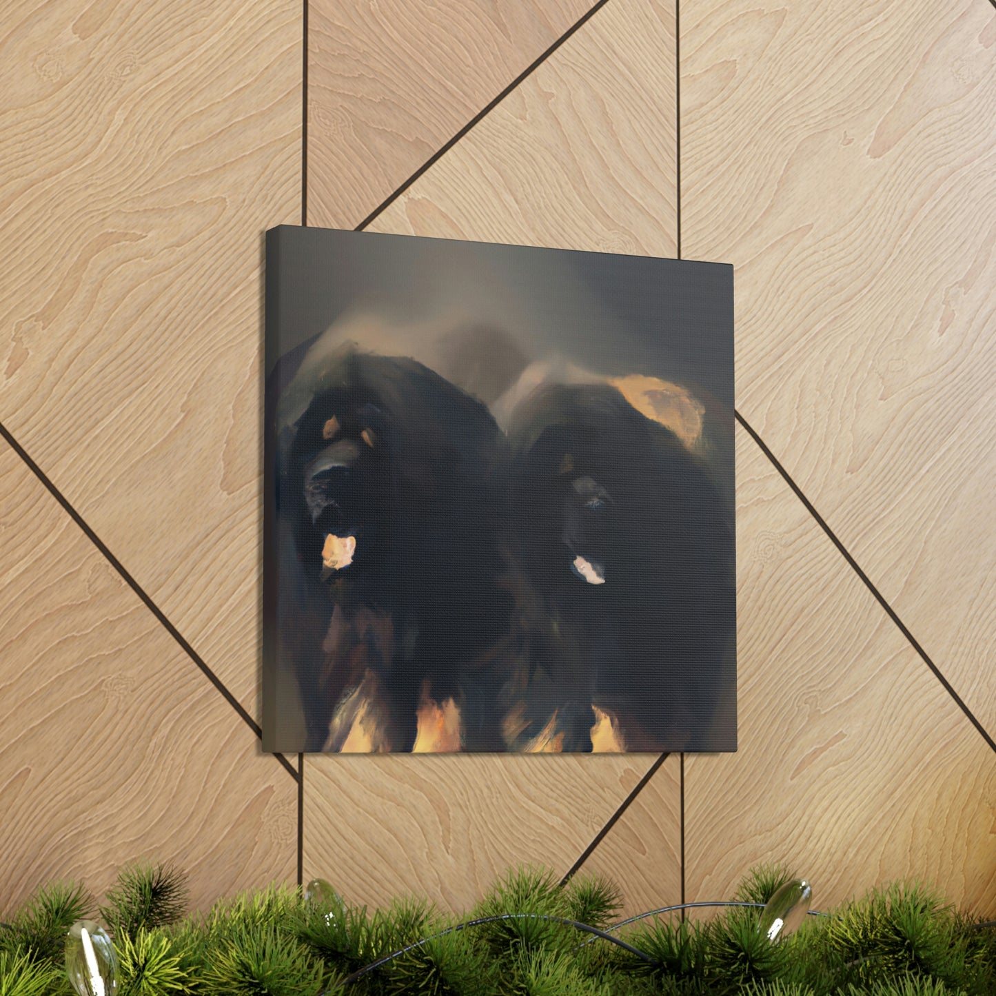 "Tibetan Mastiff Minimalism" - Canvas