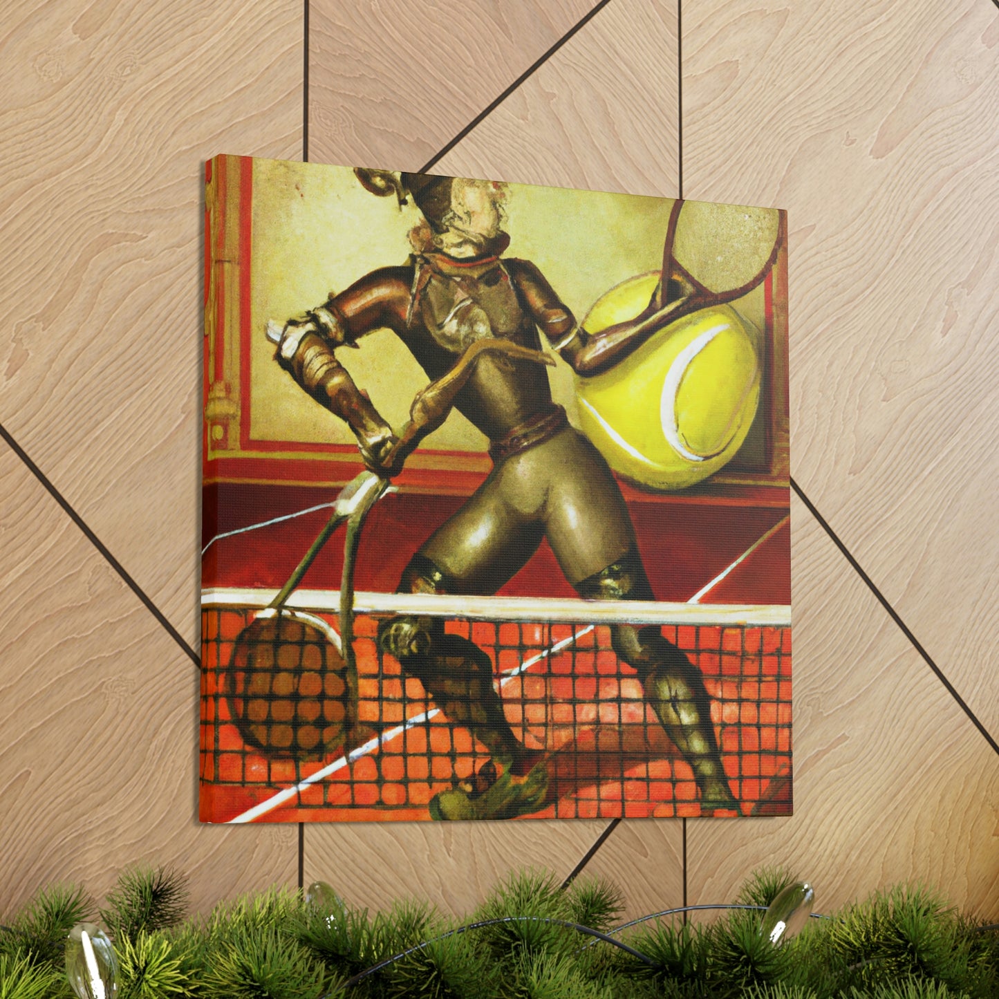 Tennis with Clockwork Gears - Canvas