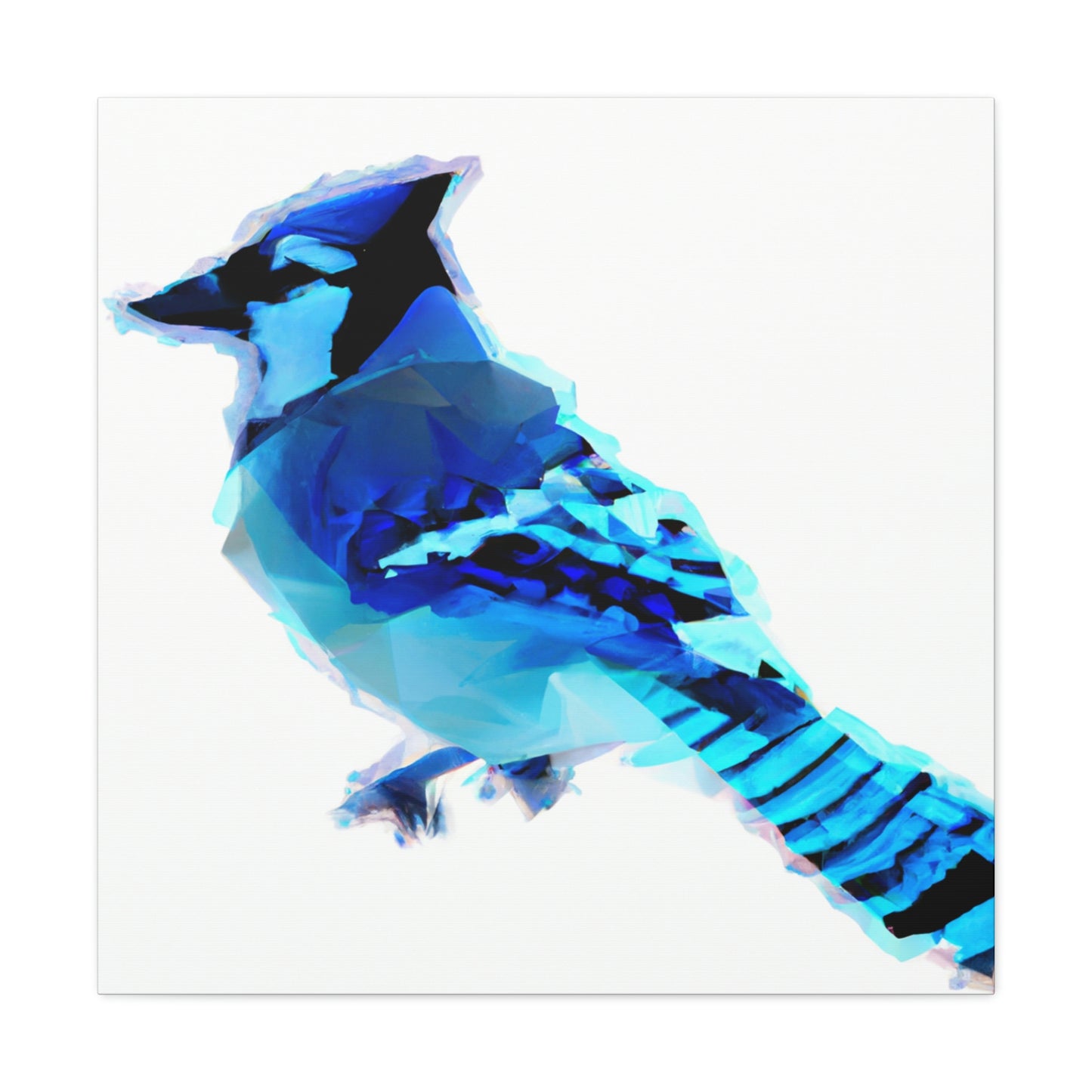 "Blue Jay Reflection Art" - Canvas