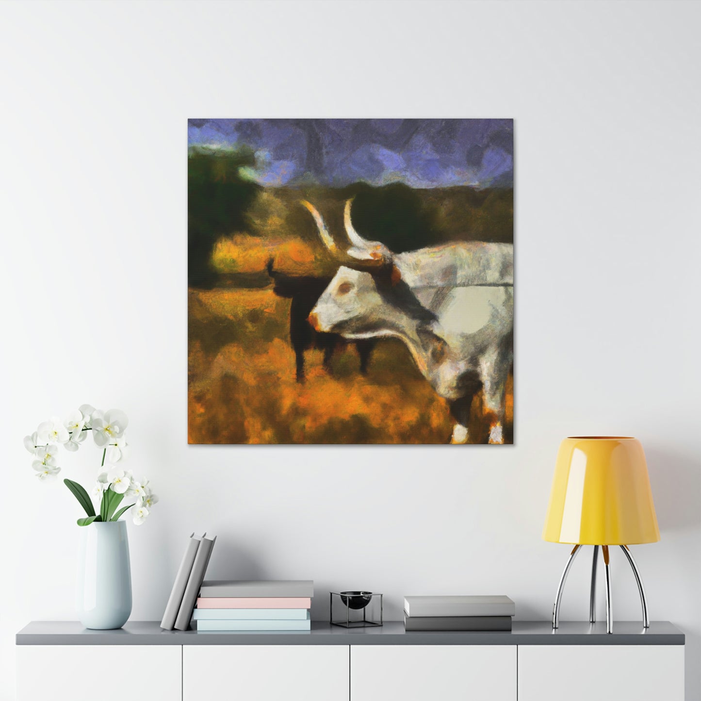 Longhorn in Expressionism - Canvas