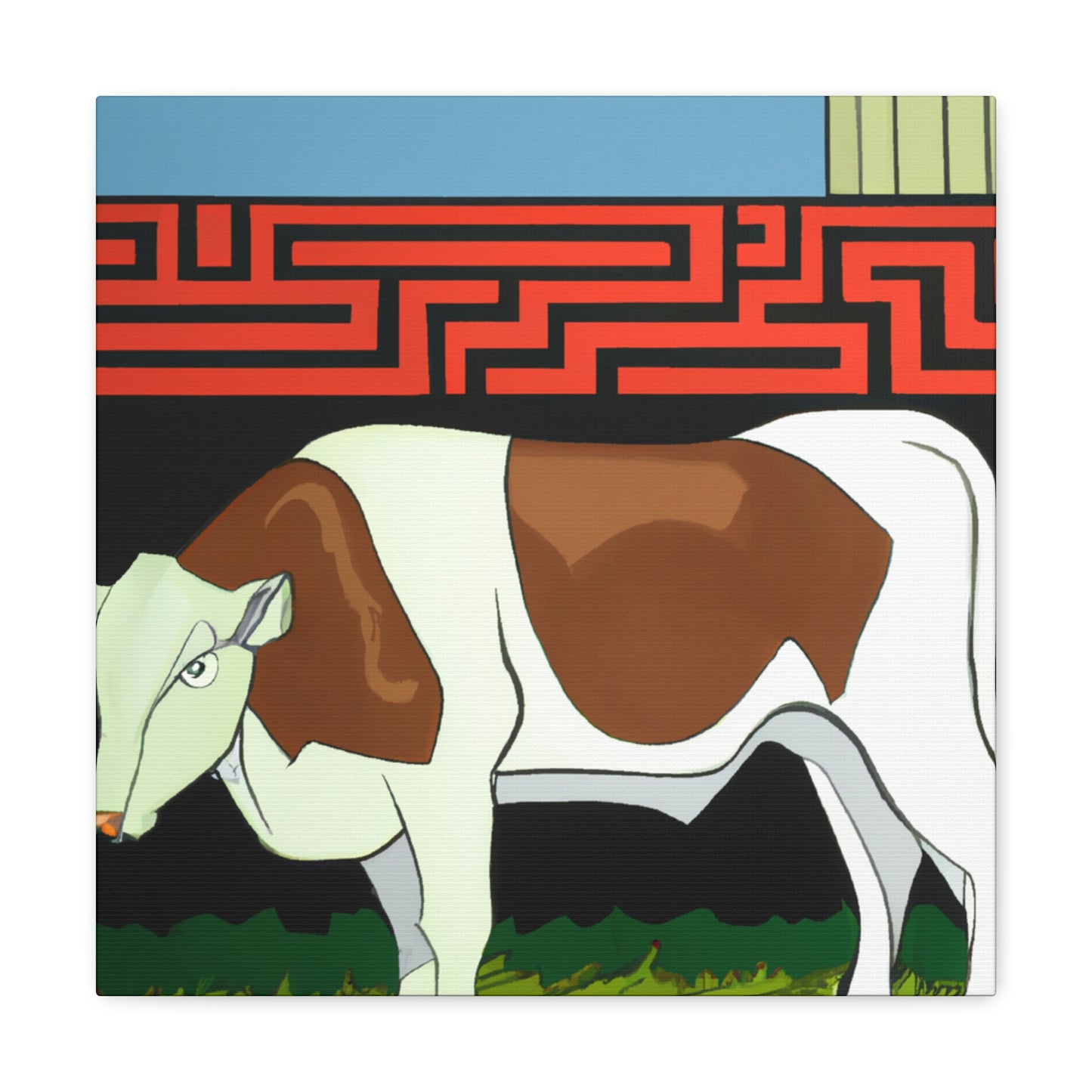 Calves in Art Deco - Canvas