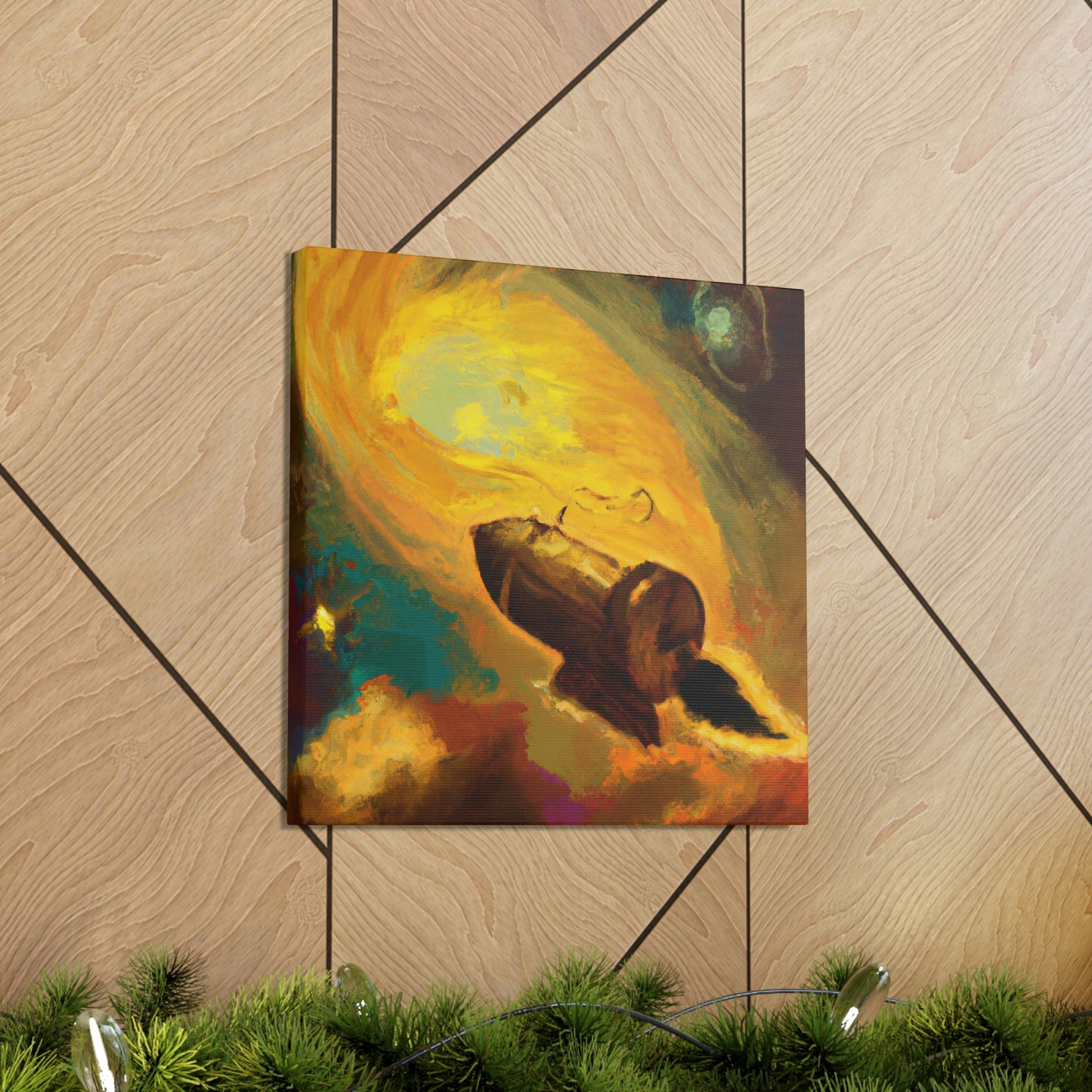 "Comet Illuminates Sky" - Canvas