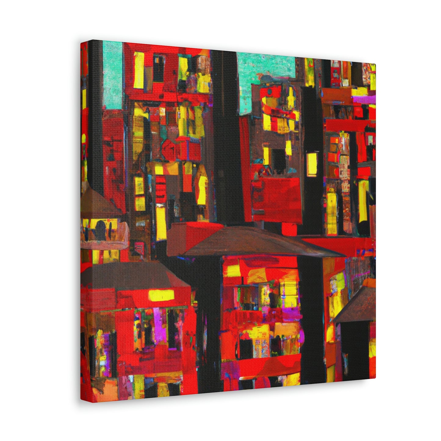 "Minimalist Expressionist Scene" - Canvas