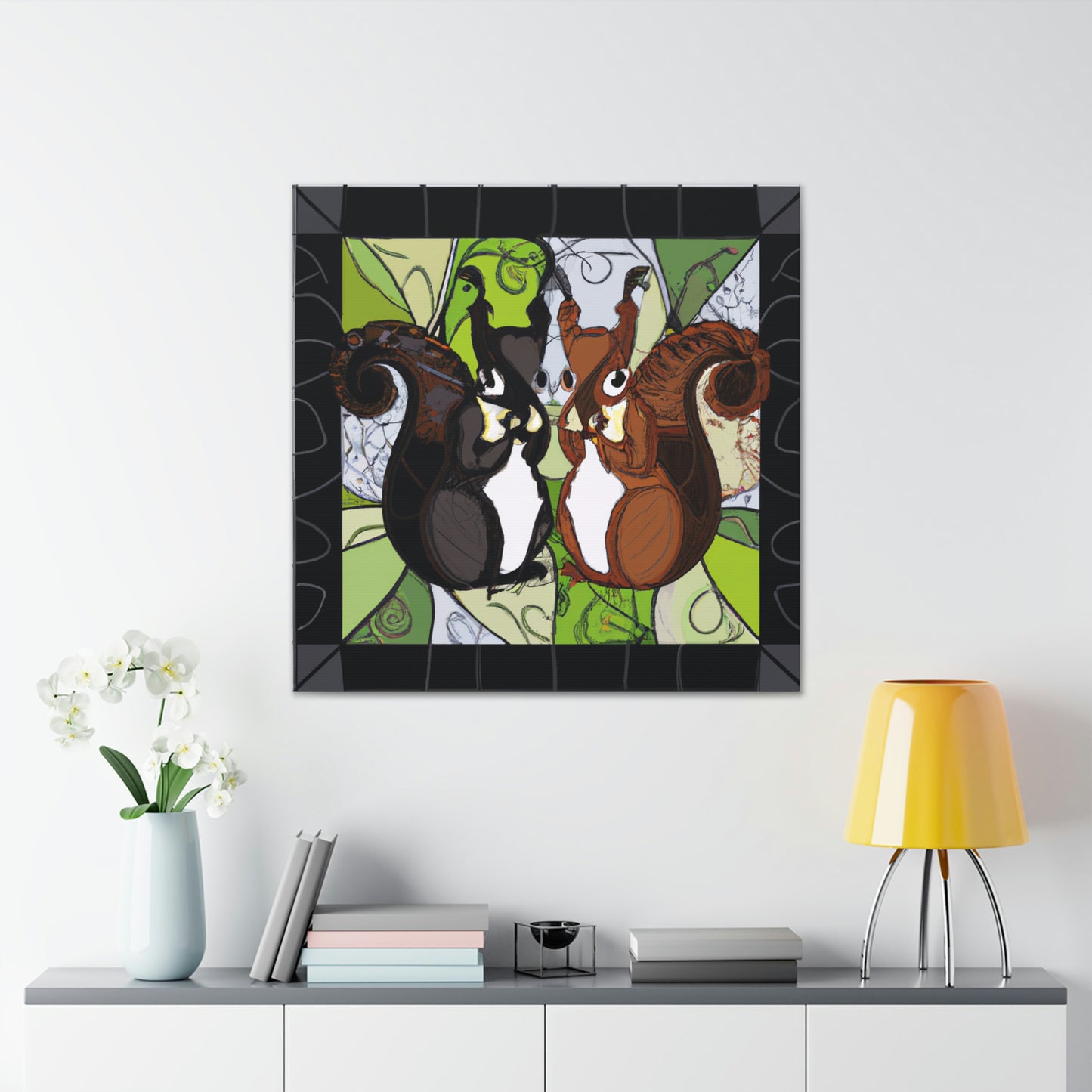 Squirrels in Motion - Canvas